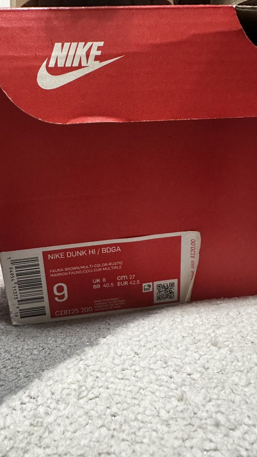 Bodega × Nike Nike Dunk x BDGA (Bodega) Size 9 Men's Pre-Owned Size US 9 / EU 42 - 9 Thumbnail
