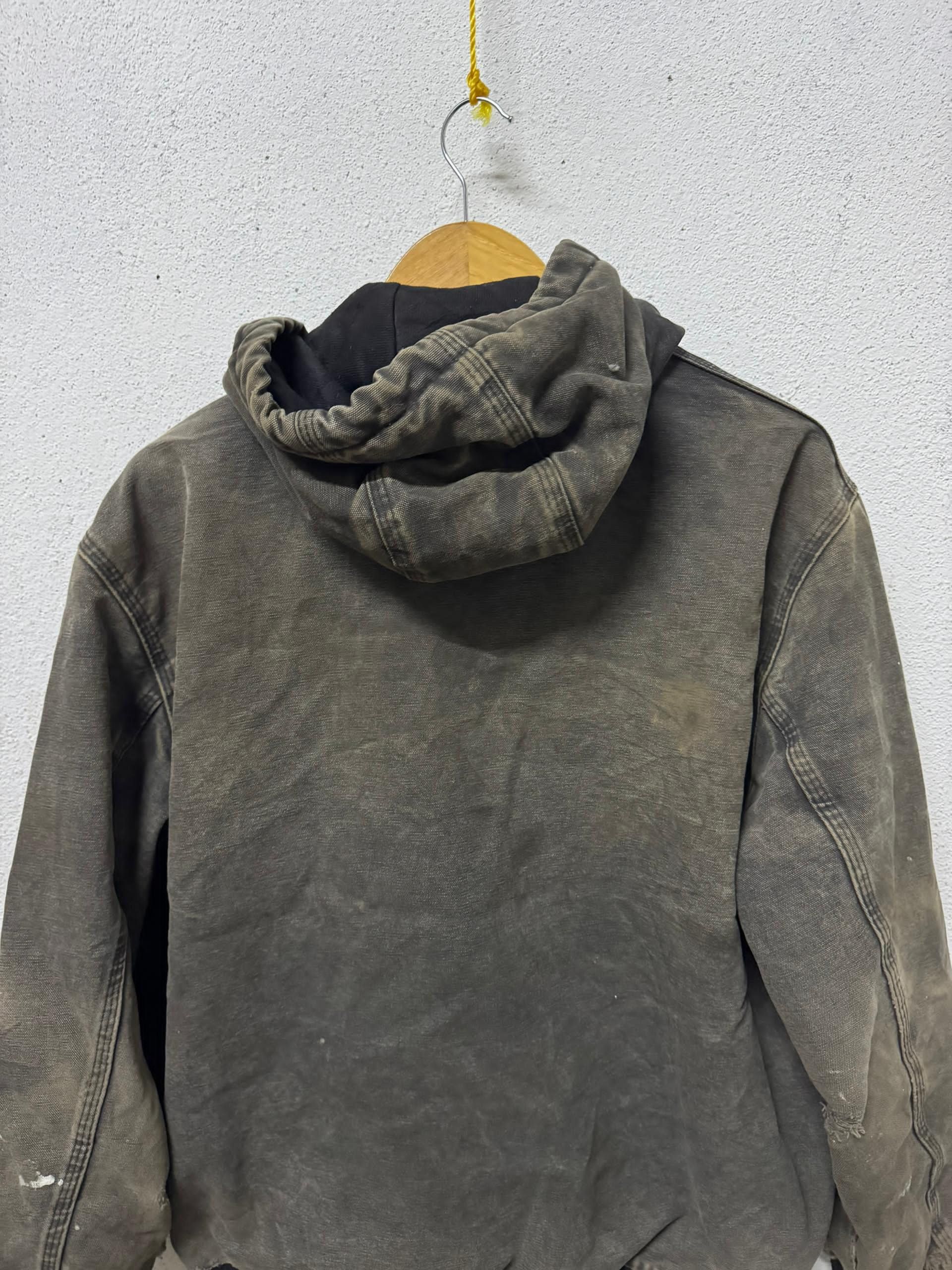 Carhartt Vintage sunfaded distressed carhatt hooded jacket workwear Size US M / EU 48-50 / 2 - 15 Thumbnail