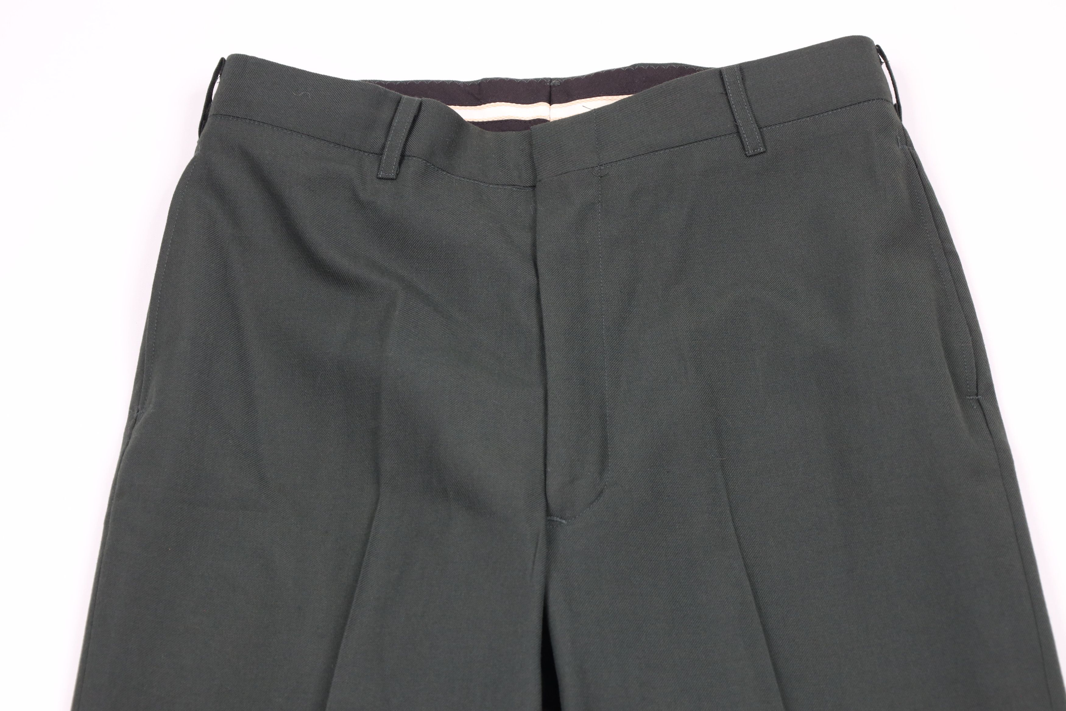 Vintage Vintage 90s Military Army Green Wool Blend Pants Trousers Size US 30 / EU 46 - 2 Thumbnail