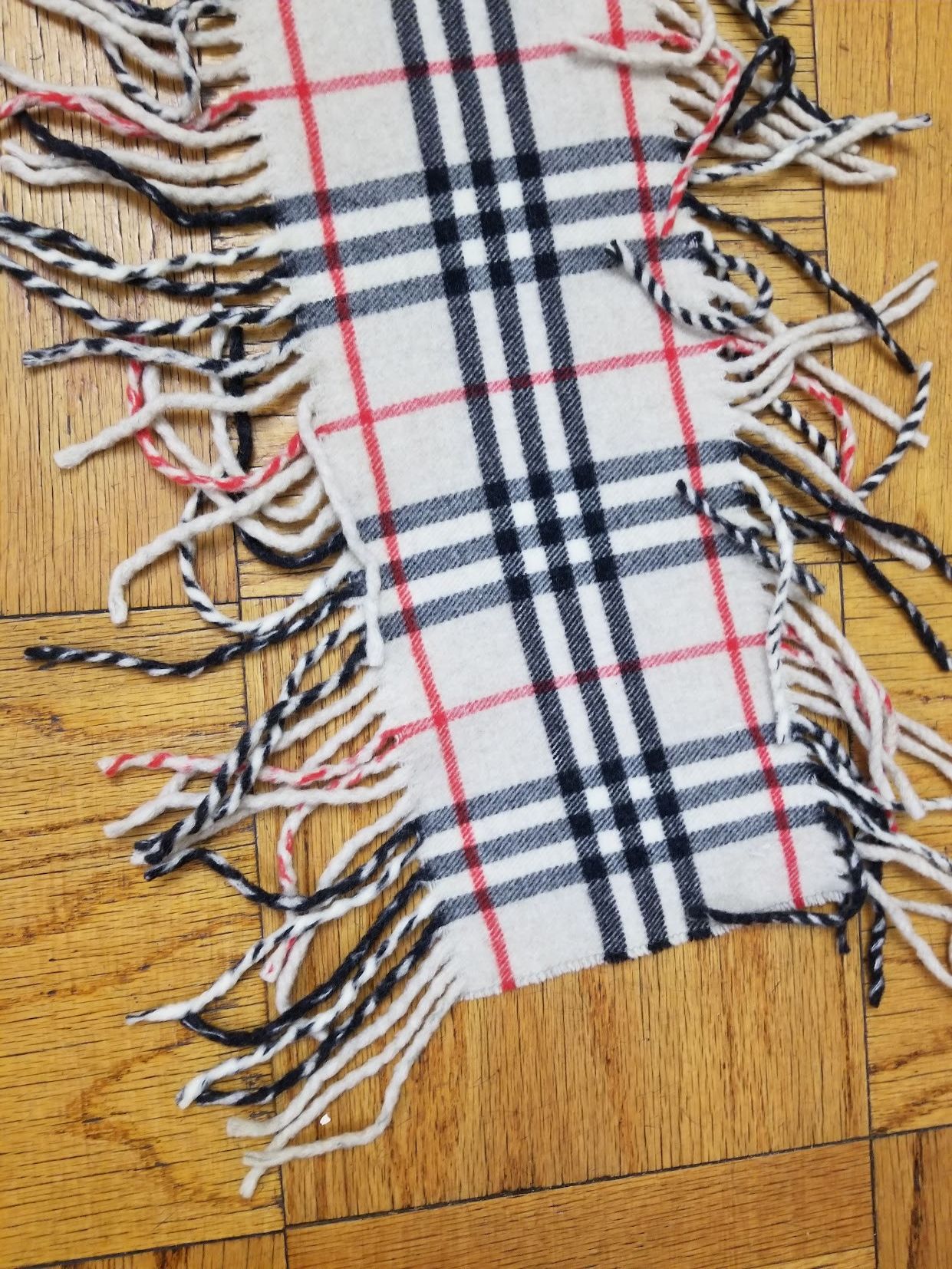 Burberry Burberry Scarf Muffler Double Fringe Plaid Size ONE SIZE - 2 Thumbnail