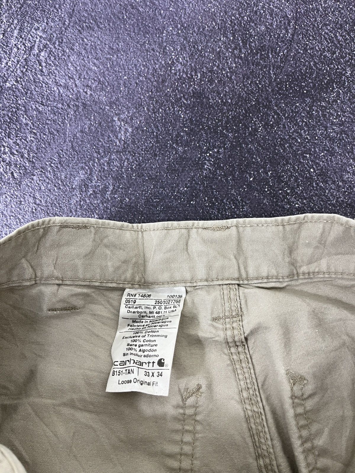 Carhartt × Vintage Vintage 90s Carhartt Y2K Faded Work Baggy Pants Jeans Size US 33 - 10 Thumbnail