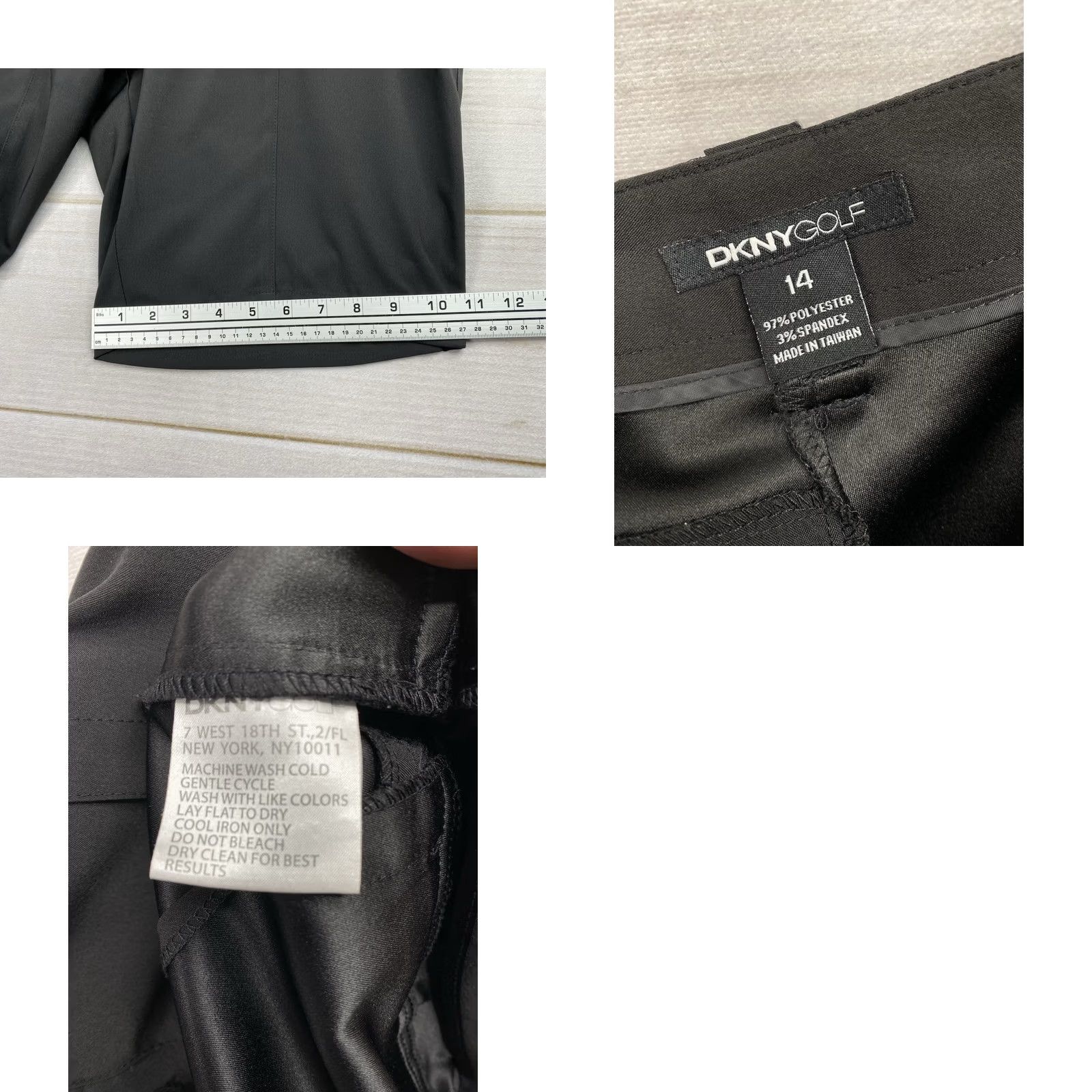 DKNY DKNY Golf Shorts Bermuda Zip Pockets Black 14 Women’s Stretch Casual Bermuda Shorts DKNY Women’s Size 14 Black Golf Shorts Size 36" / US 14 / IT 50 - 8 Thumbnail