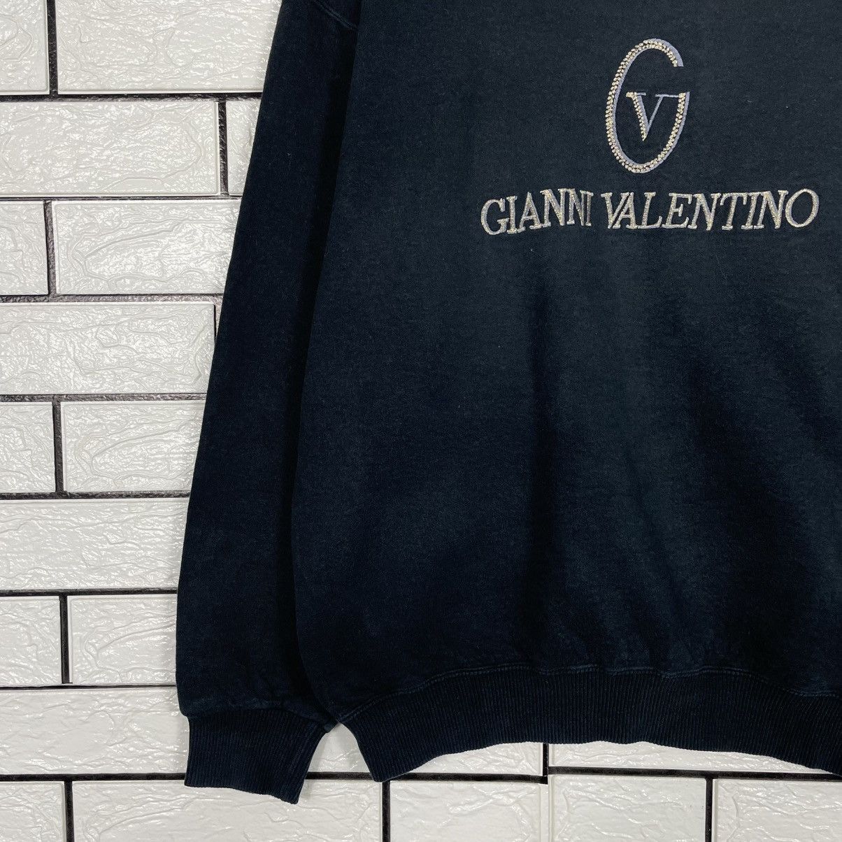 Japanese Brand Gianni Valentino Big Logo Sweatshirt Size US S / EU 44-46 / 1 - 3 Thumbnail