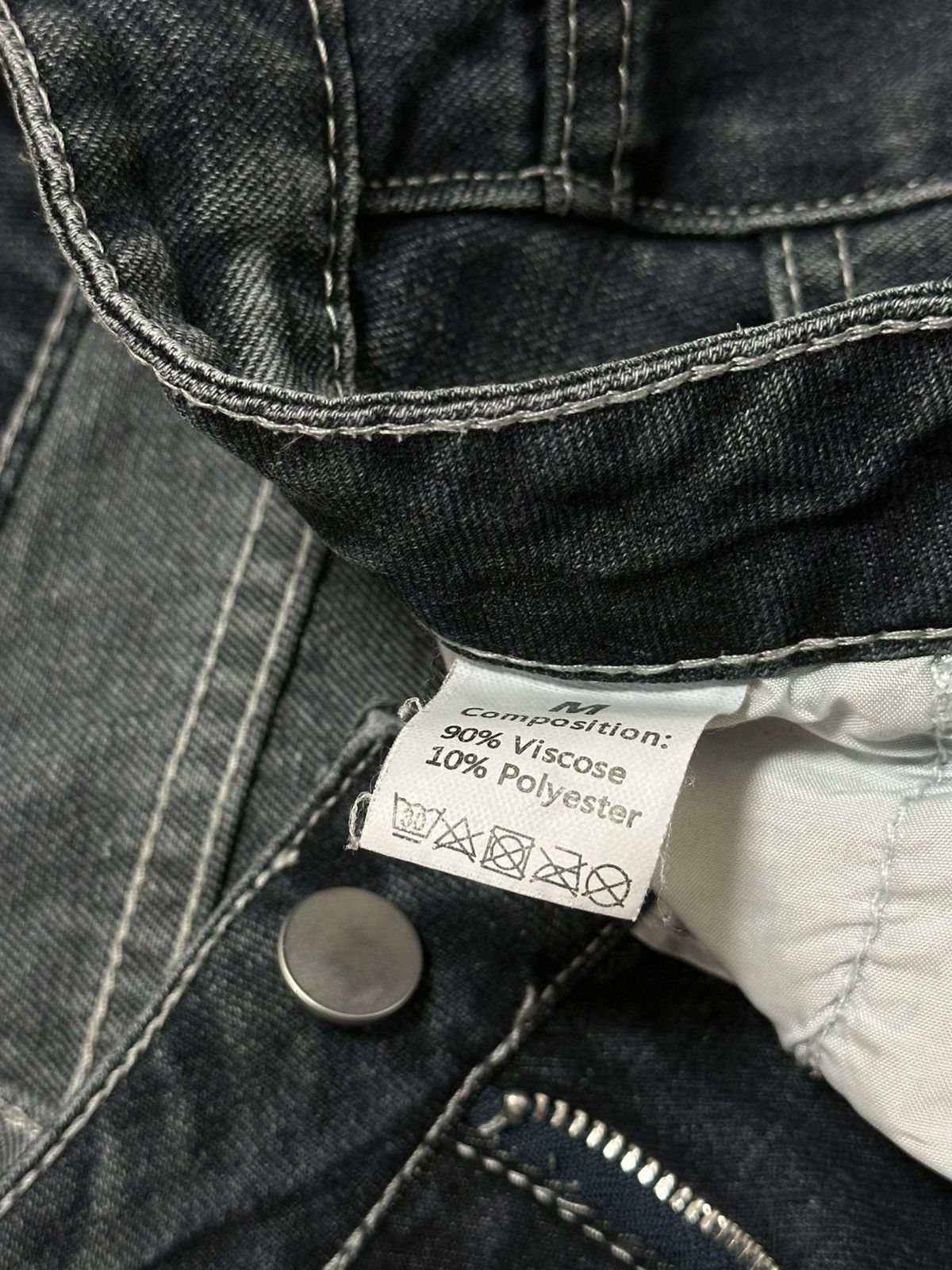 Japanese Brand Hysteric Glamour Cargo Jeans M Vintage Y2K 2000s Distressed Size US 30 / EU 46 - 6 Thumbnail