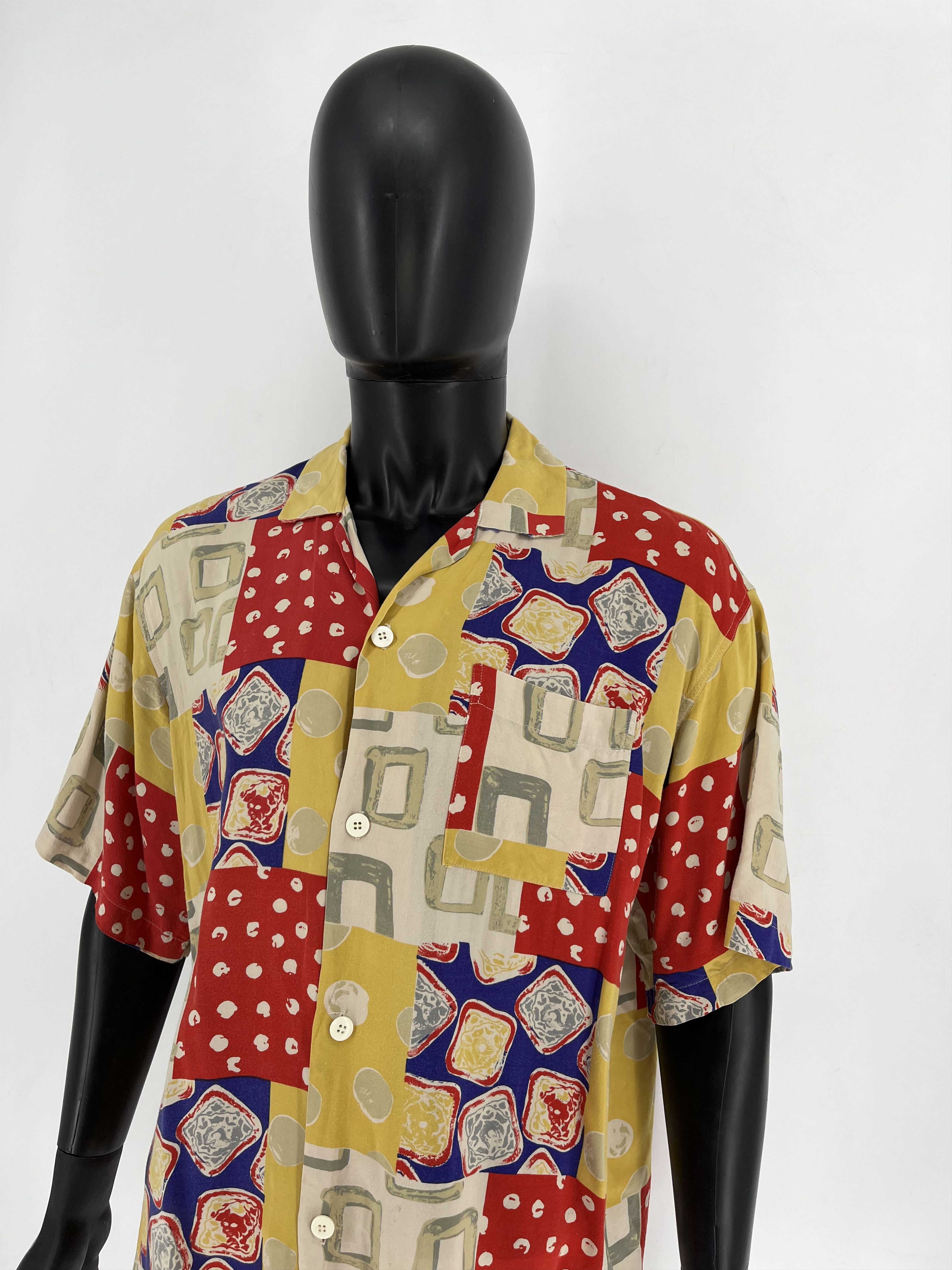 Vintage Vintage Y2K Art Streetwear Hawaiian Travis Scott style Size US L / EU 52-54 / 3 - 8 Thumbnail