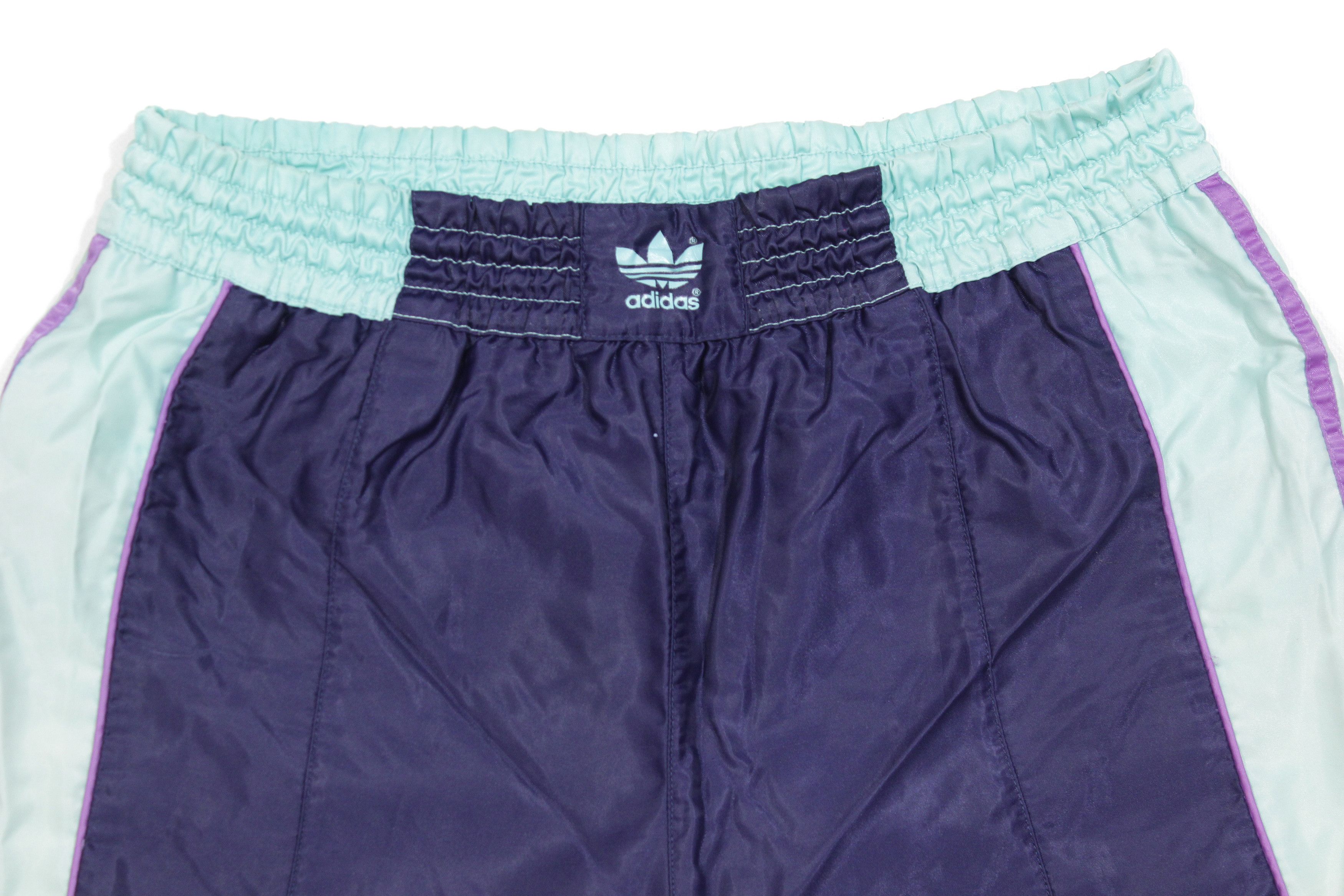 Adidas 90S Logo Nylon Multicolor Swim Shorts Size US 29 - 3 Thumbnail