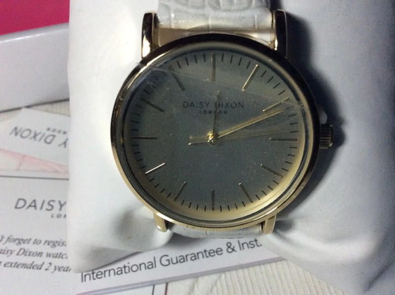 Designer Daisy Dixon ladies gold dial grey leather strap watch Size ONE SIZE - 3 Thumbnail