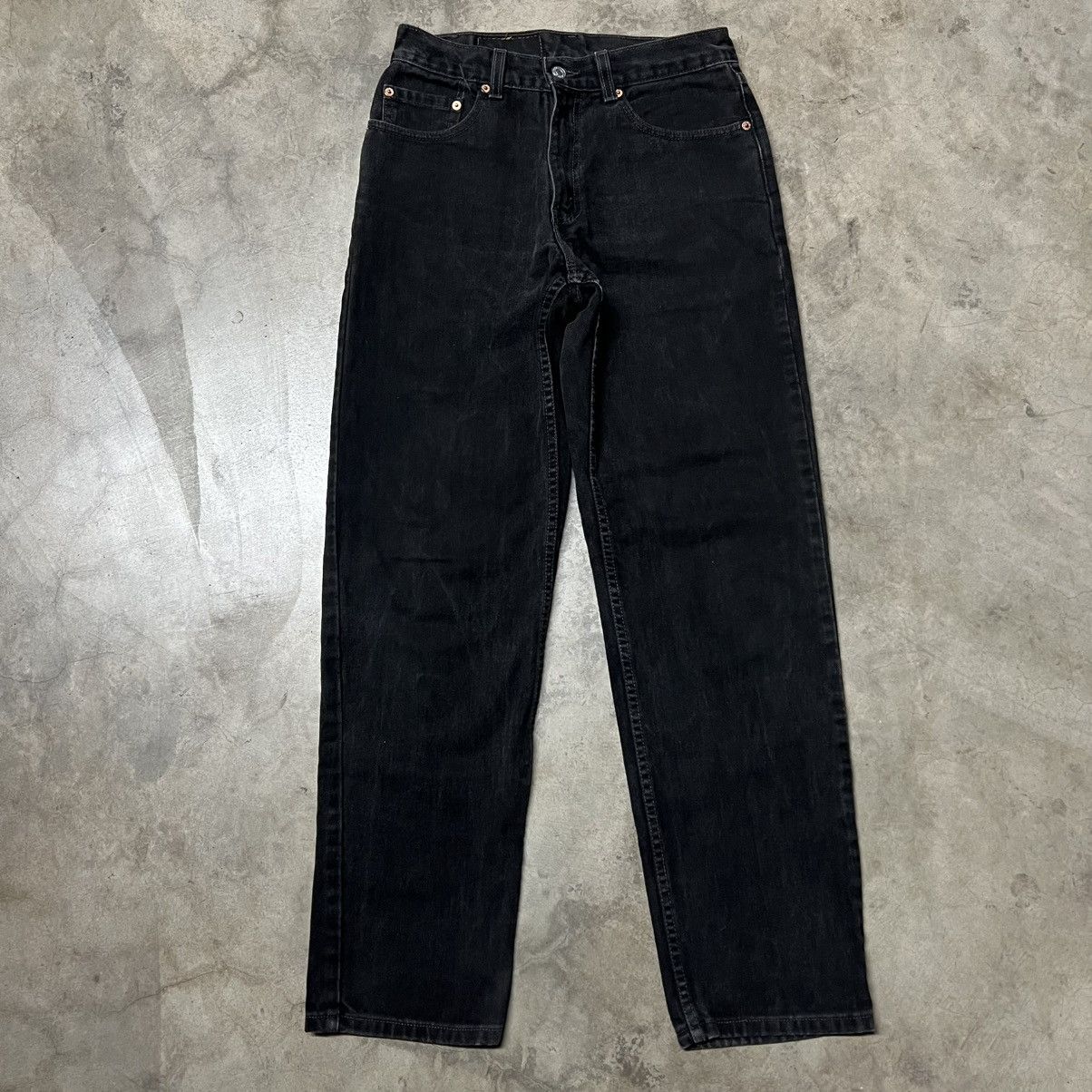 Levi's × Levi's Vintage Clothing × Vintage Vintage 90’s Levi’s 550 🇺🇸 Relax-Fit Black Denim Jeans Size US 30 / EU 46 - 5 Thumbnail