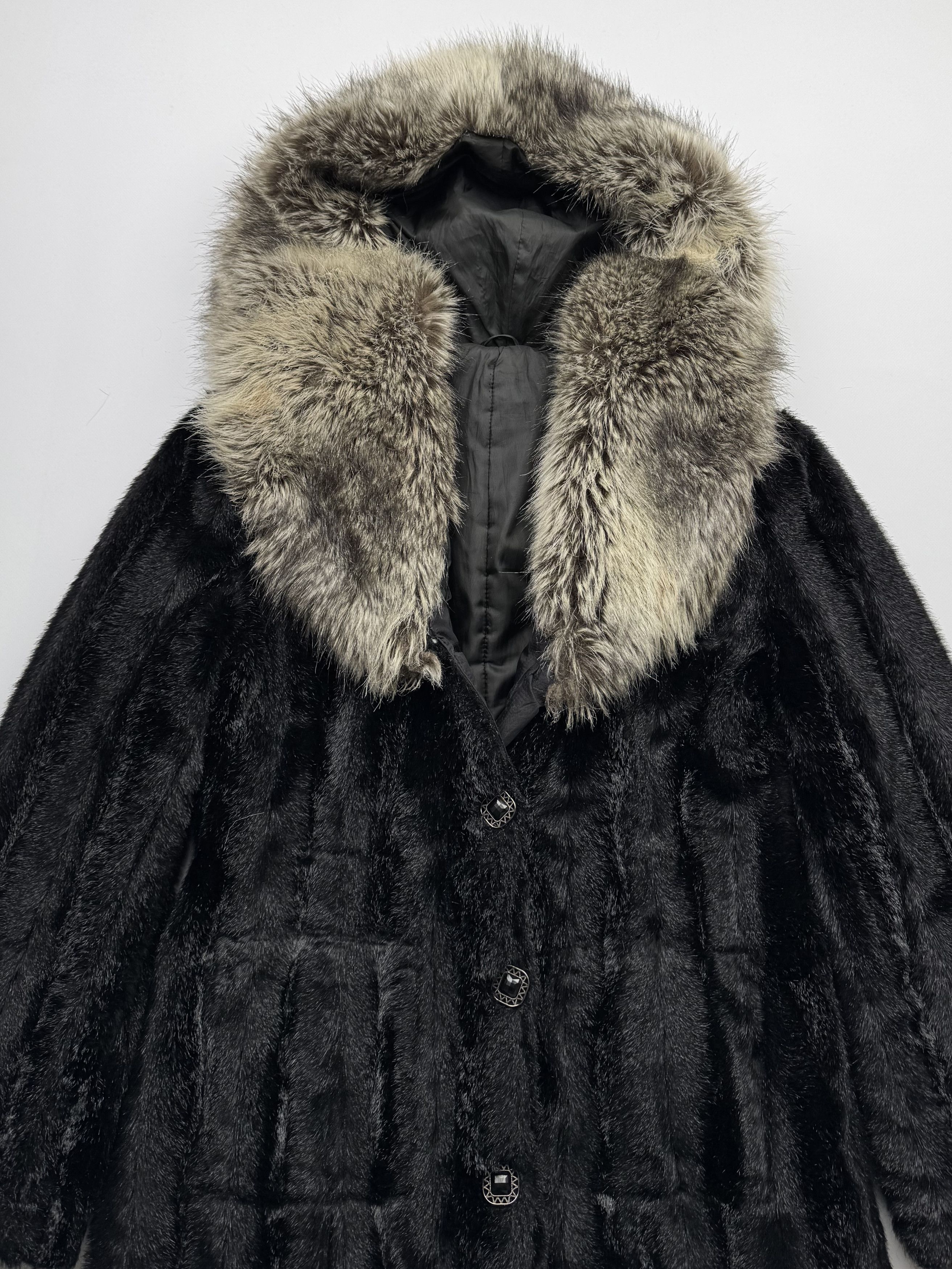 Japanese Brand Vintage Faux Fur Hooded Coat B114 E2 Size M / US 6-8 / IT 42-44 - 2 Thumbnail