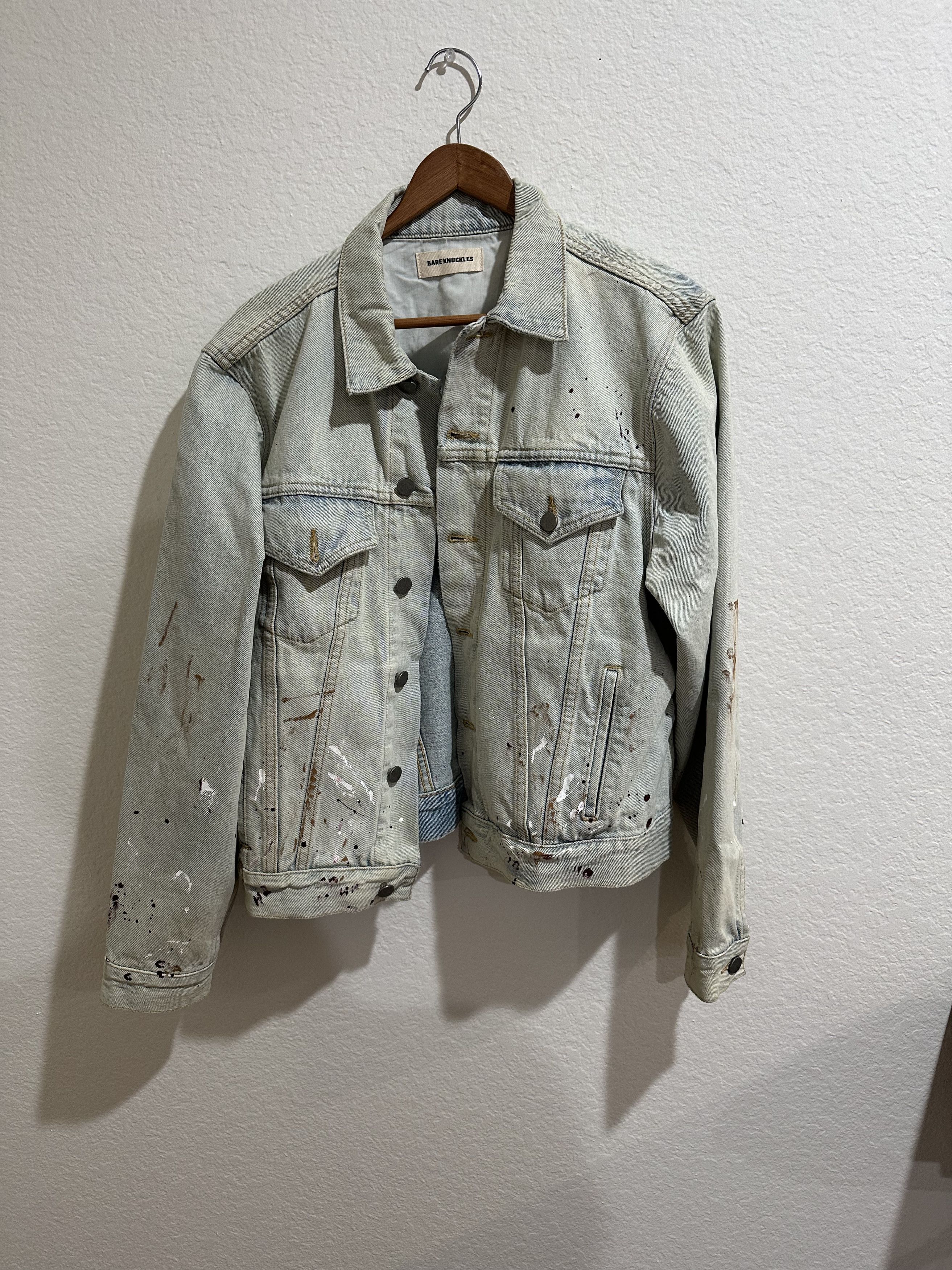 Bare Knuckles Bareknuckles Cropped Light Wash Denim Jacket New w/o Tags Size US M / EU 48-50 / 2 - 1 Thumbnail