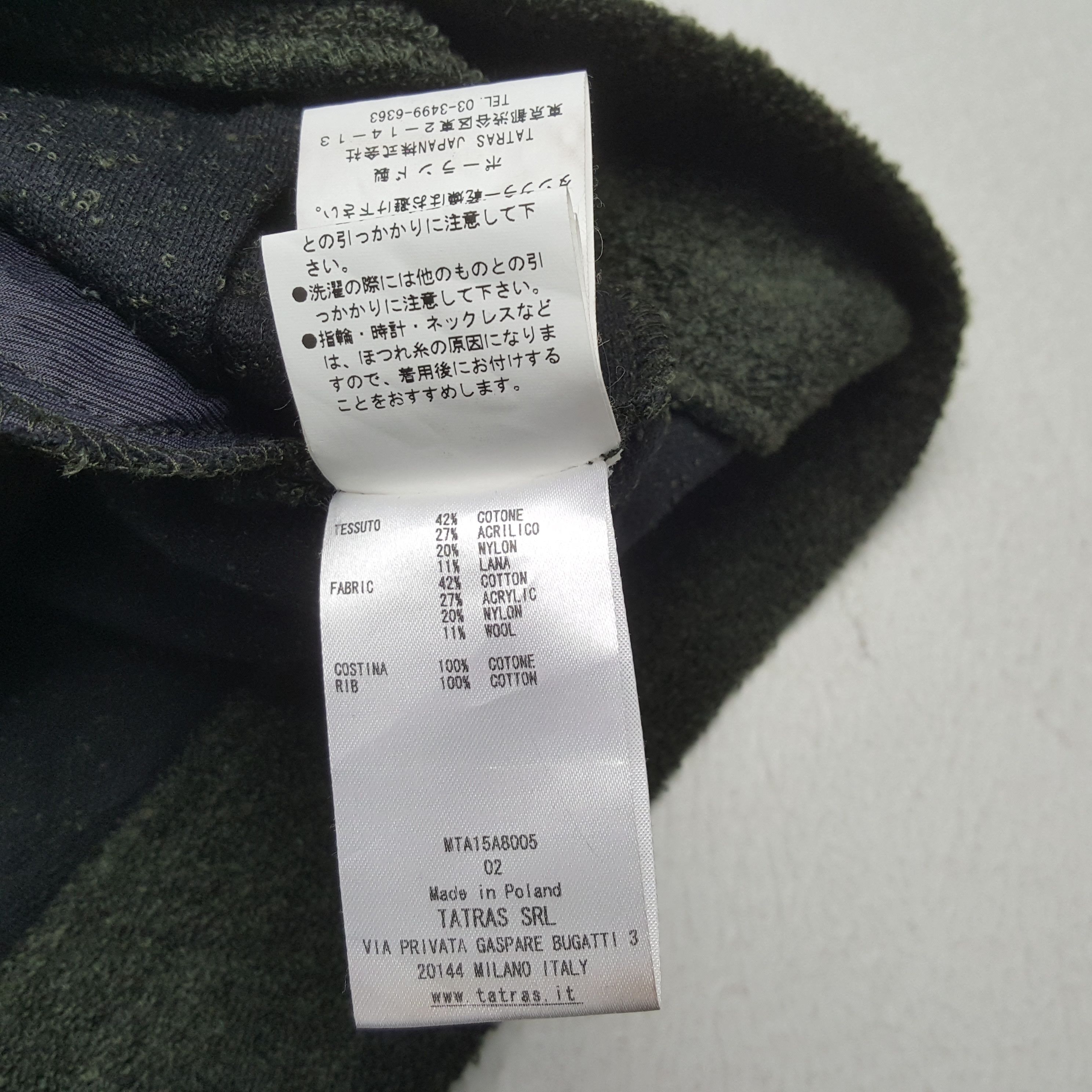 Designer × TATRAS × Vintage Vintage TATRAS Fashion Brand Designer Hoodies Size S / US 4 / IT 40 - 9 Thumbnail