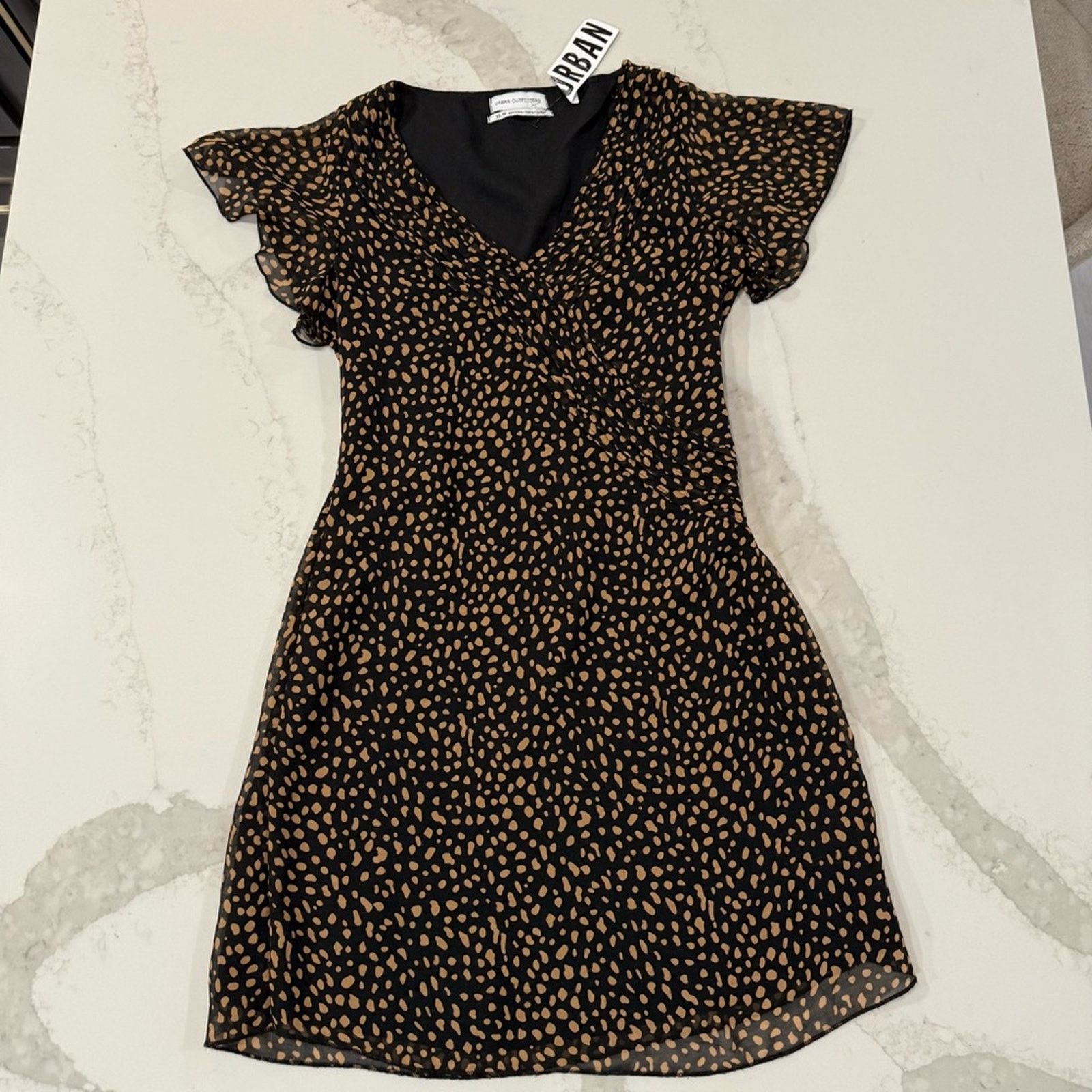 Urban Outfitters Urban Outfitters NWT Rosalee VNeck ALine MiniDress Womens XS Size XS / US 0-2 / IT 36-38 - 7 Thumbnail