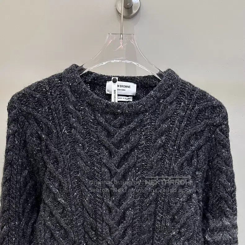 Thom Browne Thom Browne Heather Grey Classic Logo Wool Sweater Size US M / EU 48-50 / 2 - 2 Thumbnail