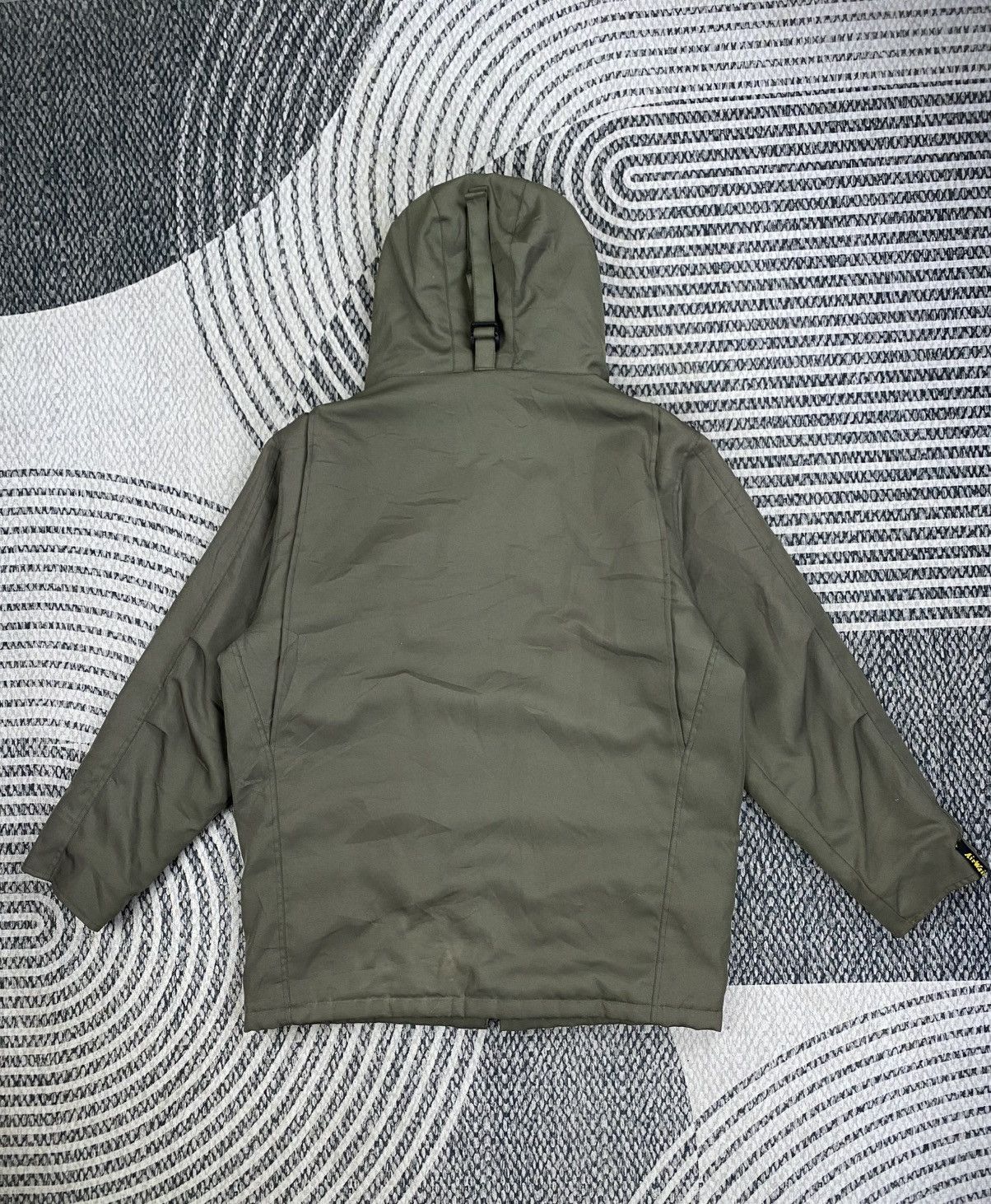 Japanese Brand Vintage Dr.Martens Airwair Green Army Hooded Jacket Size US XL / EU 56 / 4 - 2 Thumbnail