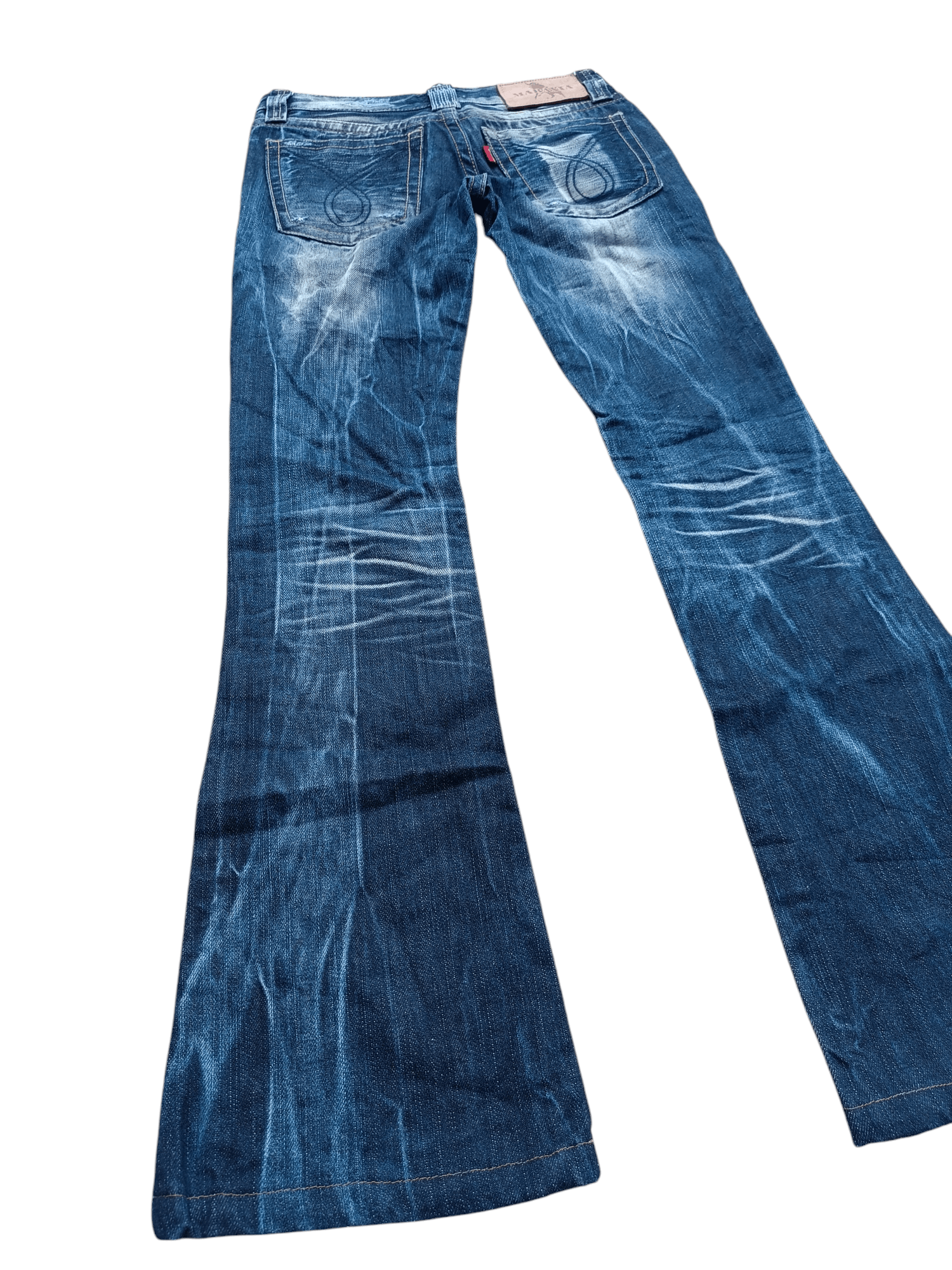 Hysteric Glamour SUPER FLARED🔥Maraxia Whiskers Faded Low Rise Boot Cut Jeans Size US 28 / EU 44 - 18 Thumbnail
