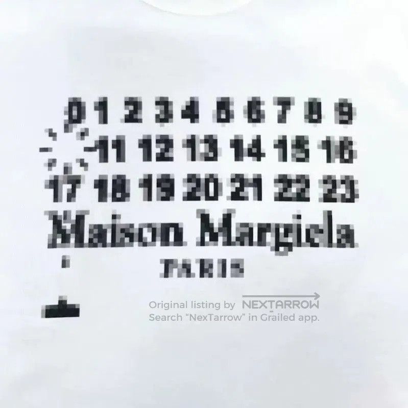 Maison Margiela Maison Margiela White Cotton Logo Print T-Shirt . Size US M / EU 48-50 / 2 - 4 Thumbnail
