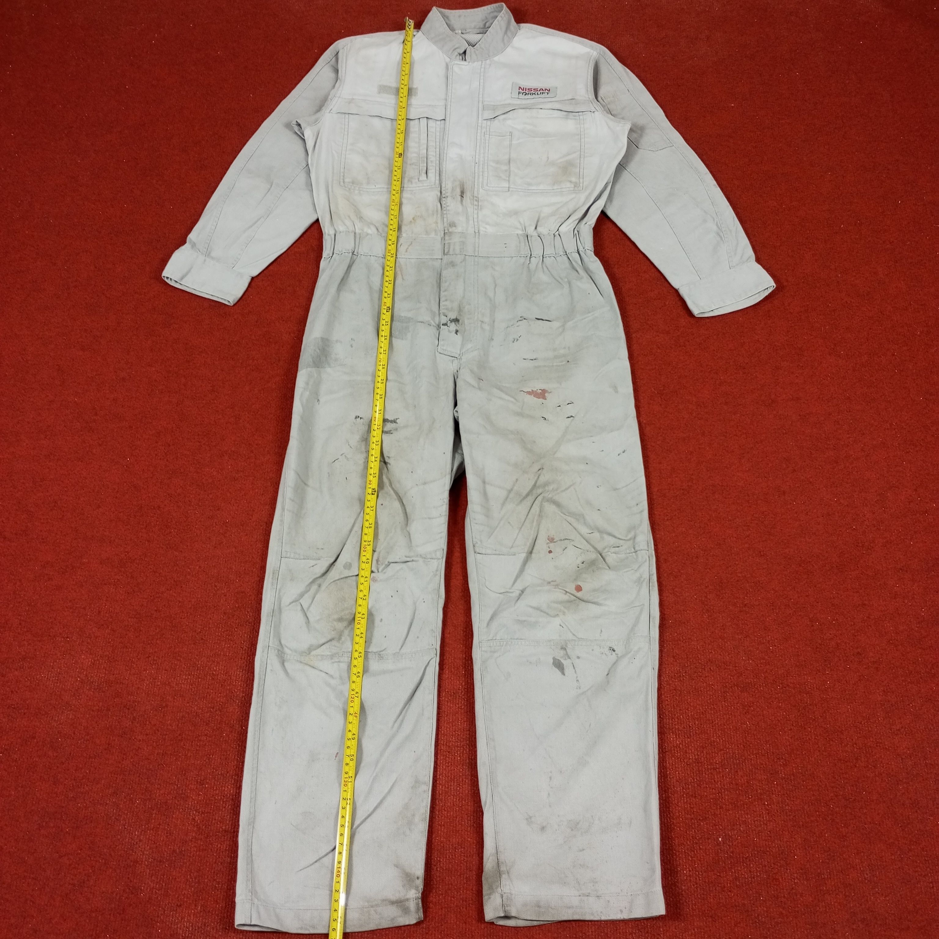 Japanese Brand × Vintage Nissan Forklift Japanese Workwear Coverall Jacket Size US M / EU 48-50 / 2 - 7 Thumbnail
