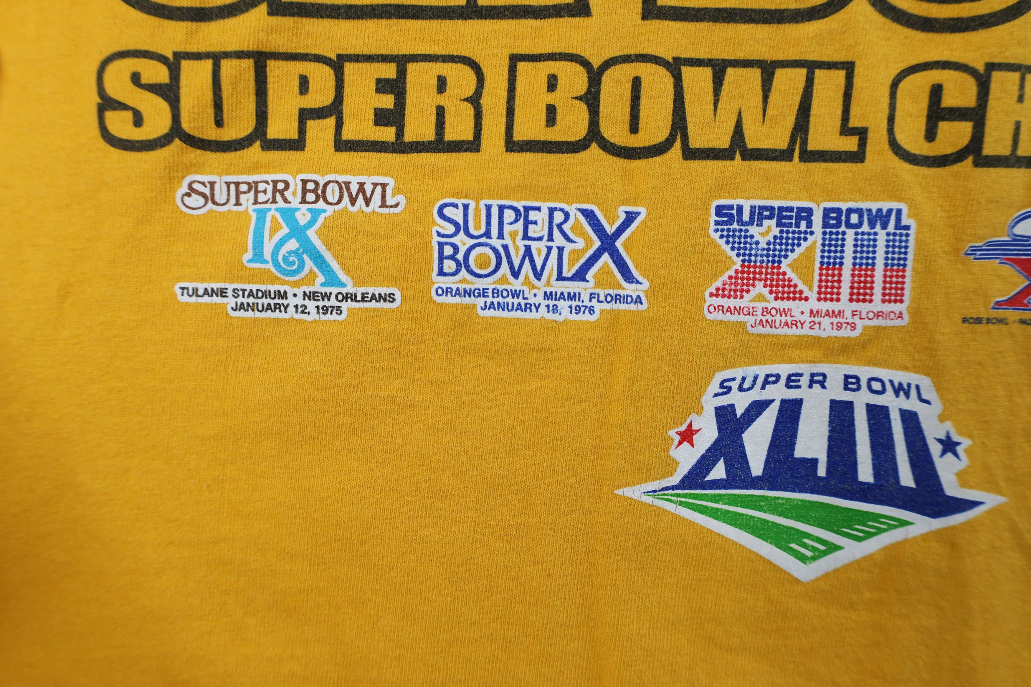 Vintage Vintage Y2K Super Bowl Champs Pittsburgh Steelers T-Shirt Size US L / EU 52-54 / 3 - 5 Thumbnail