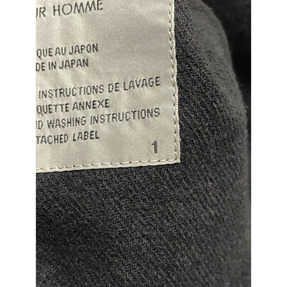 Yohji Yamamoto Yohji Yamamoto pour homme/black/wool nylon long shirt Size US S / EU 44-46 / 1 - 5 Thumbnail