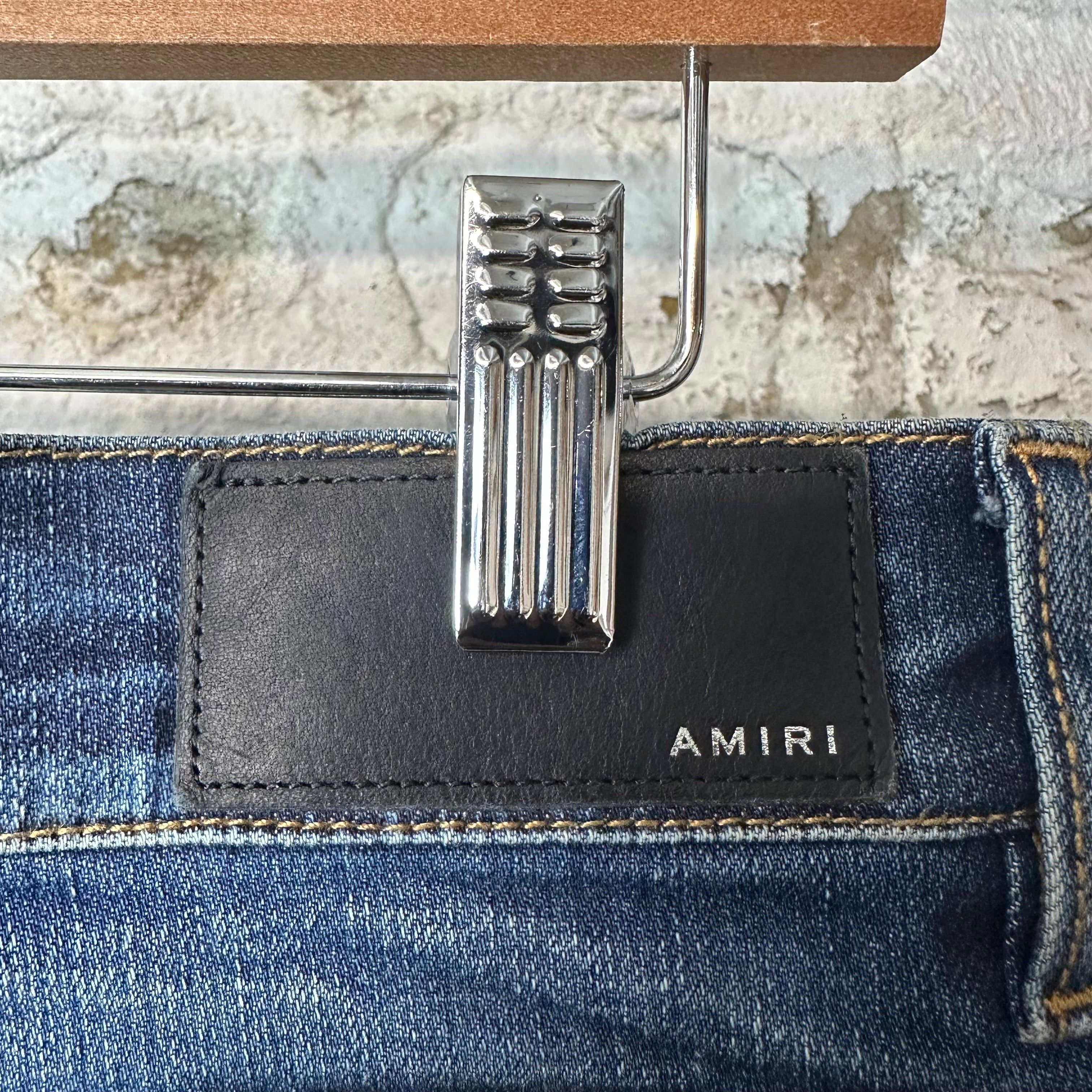 Amiri Amiri Plain Dark Blue Denim Jeans Sz 32 Size US 32 / EU 48 - 4 Thumbnail