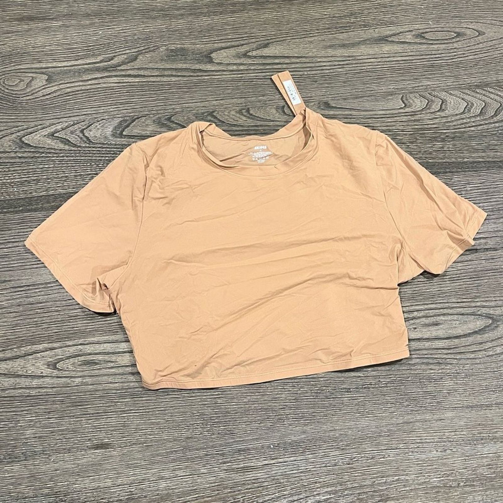 SKIMS NWT Skims Fits Everybody Super Cropped T-Shirt Ochre 2X Size XXL / US 16-18 / IT 52-54 - 1 Thumbnail