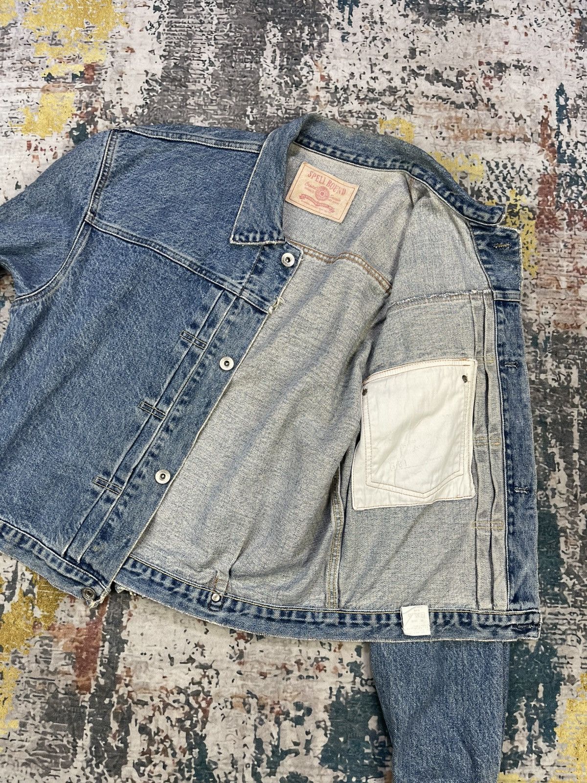 Spellbound Spell Bound Vtg Type I Buckle Cinch Back Denim Trucker Size US M / EU 48-50 / 2 - 9 Thumbnail
