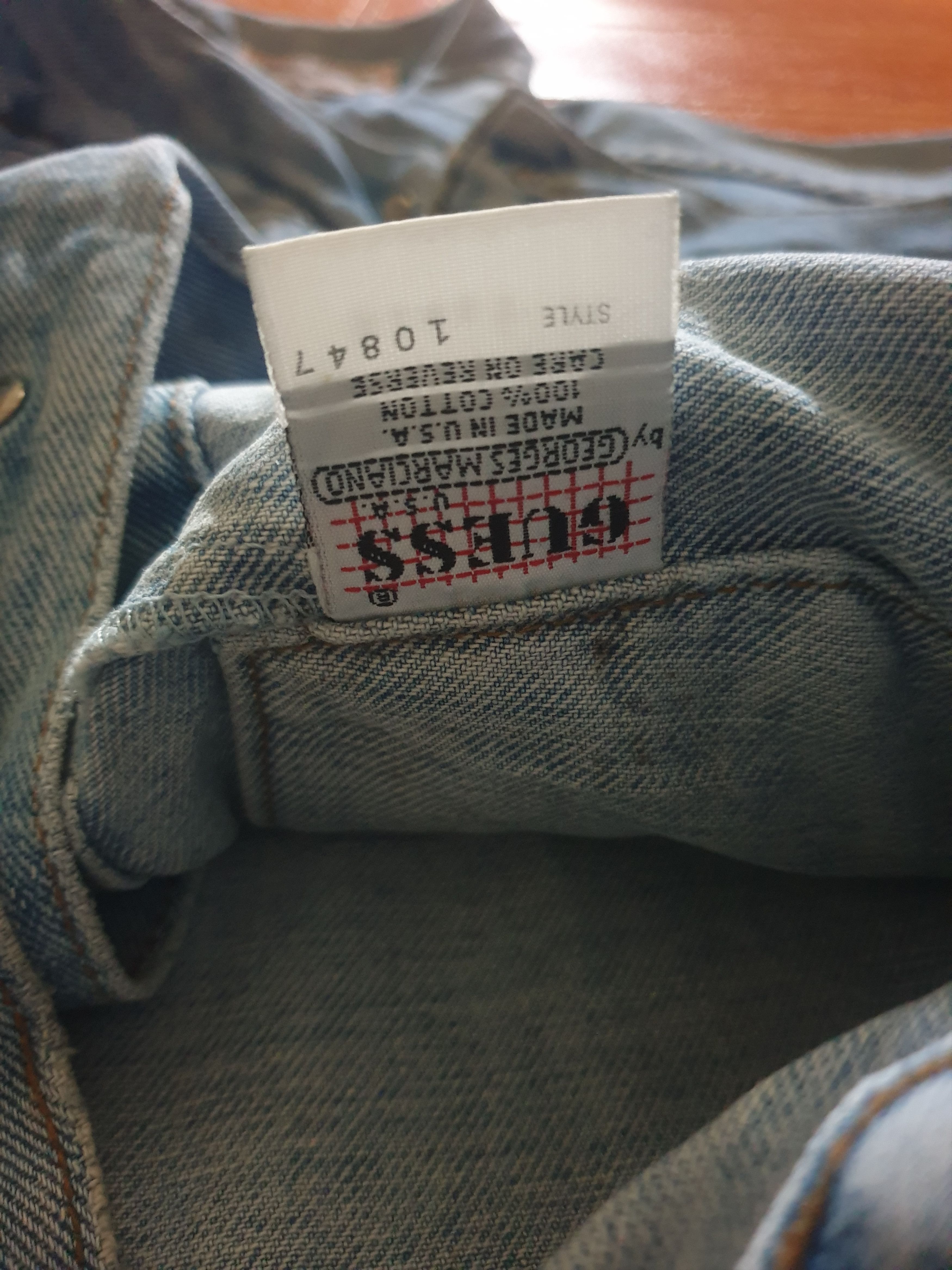 Guess 💥Vintage guess Made in USA acid wash Jacket Size US L / EU 52-54 / 3 - 4 Thumbnail