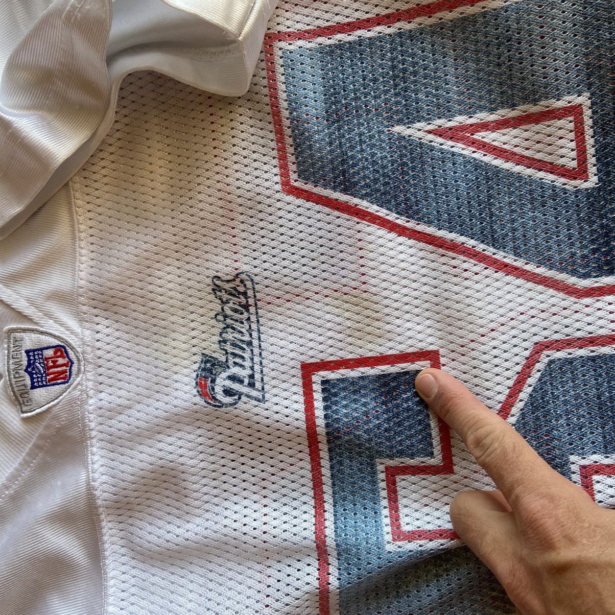 Reebok Vintage Teddy Brushci Patriots jersey* Large oversized Size US L / EU 52-54 / 3 - 7 Thumbnail