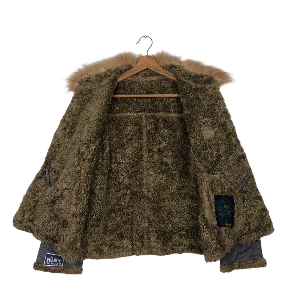 Japanese Brand Vintage Bignami Italy Shearling Patchwork Moto Jacket Size M / US 6-8 / IT 42-44 - 19 Thumbnail