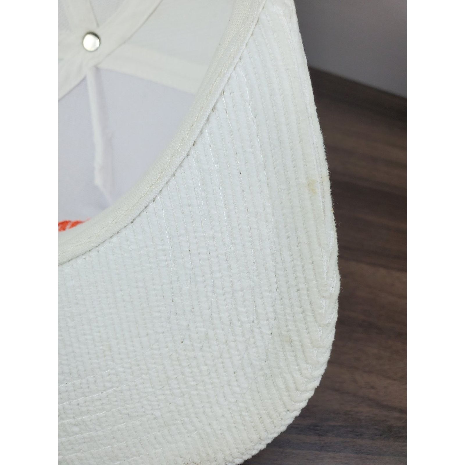 Vintage SE Johnson Companies White Corduroy Trucker Hat Snapback Cap Size ONE SIZE - 11 Thumbnail