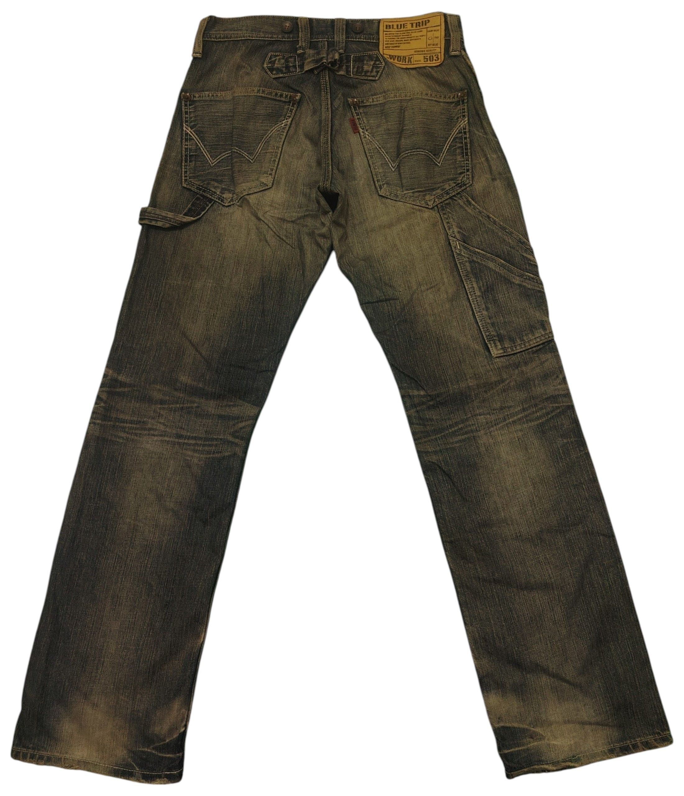Edwin Japan Edwin Blue Trip Distressed Thrashed Jeans Buckle Back Size US 30 / EU 46 - 3 Thumbnail