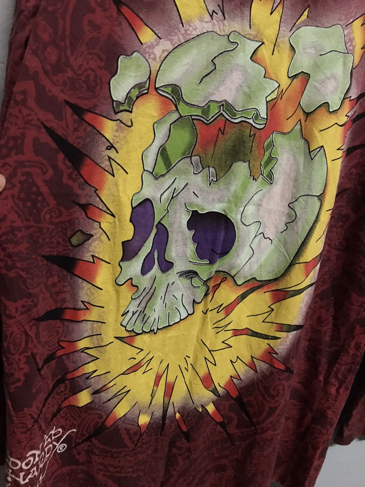 Ed Hardy Vtg Ed Hardy by Christian Audigier Skull Logo Very Rare Size US M / EU 48-50 / 2 - 9 Thumbnail