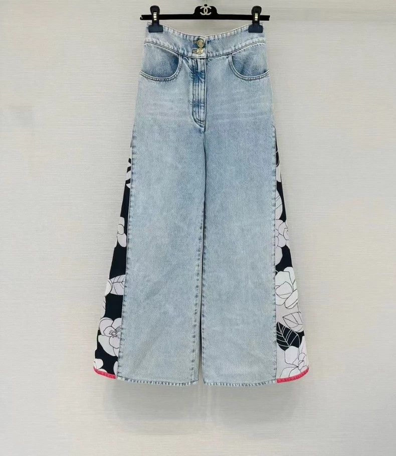 Chanel Chanel 21C wide-leg jeans Size 42" / US 20 - 1 Thumbnail