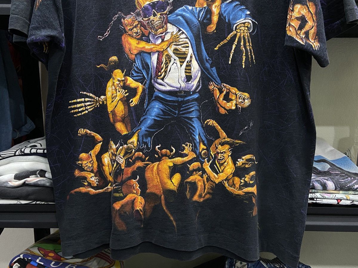 Band Tees Vintage 90s OVP MEGADETH Thrash Metal Metallica TOUR TShirt Size US XL / EU 56 / 4 - 3 Thumbnail