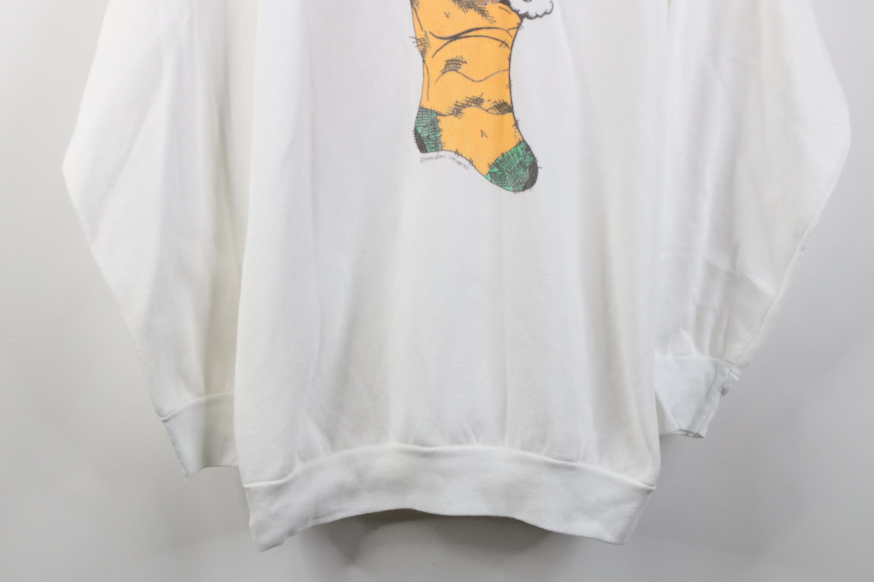 Vintage Vintage 90s Christmas Cat Kitten Crewneck Sweatshirt Size XL / US 12-14 / IT 48-50 - 3 Thumbnail