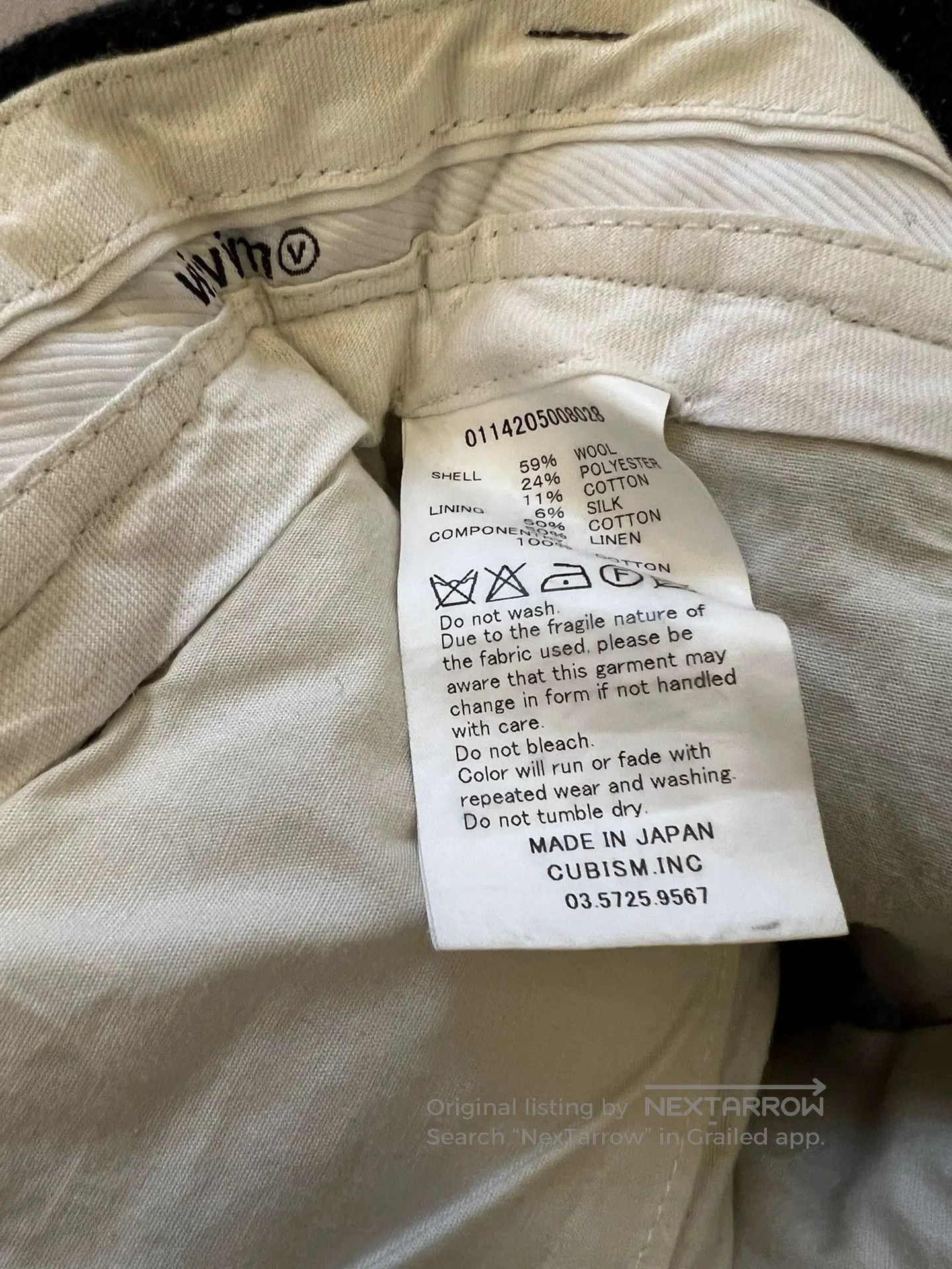 Visvim visvim 14AW High Water Slacks. Size US 31 - 6 Thumbnail