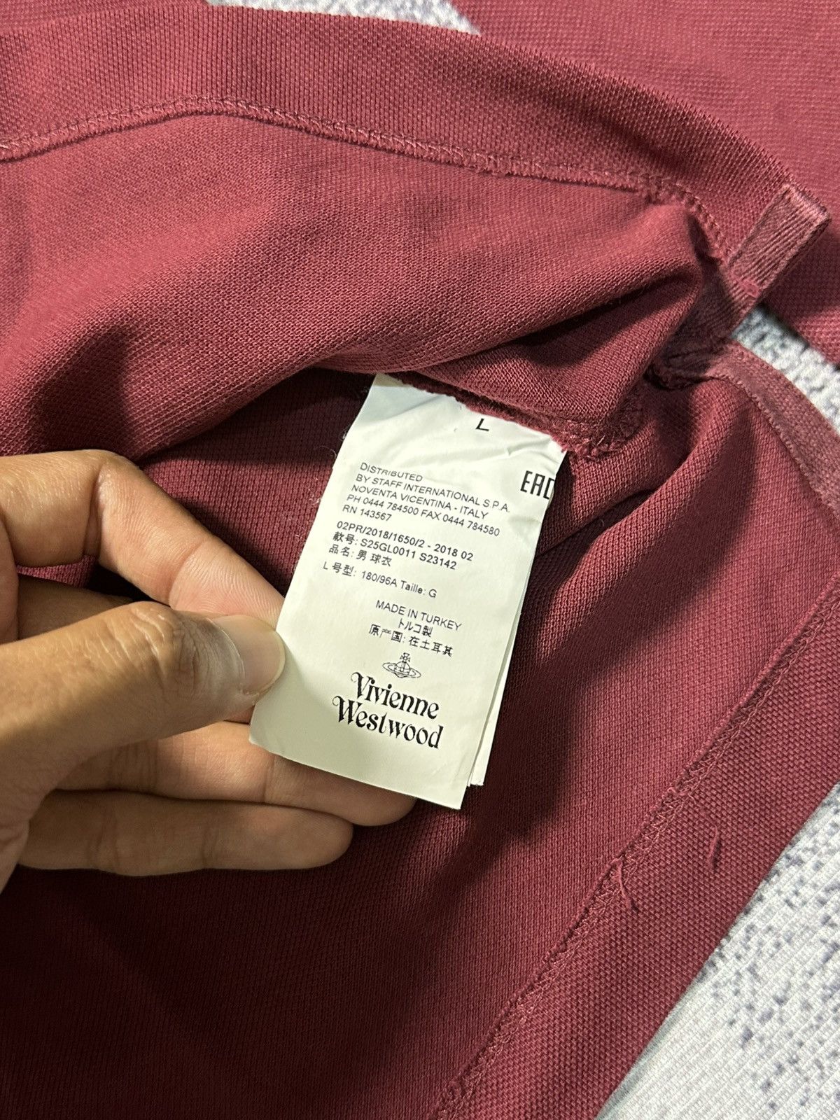 Vivienne Westwood Vivienne Westwood Long Sleeve Shirts Maroon Size US L / EU 52-54 / 3 - 8 Thumbnail
