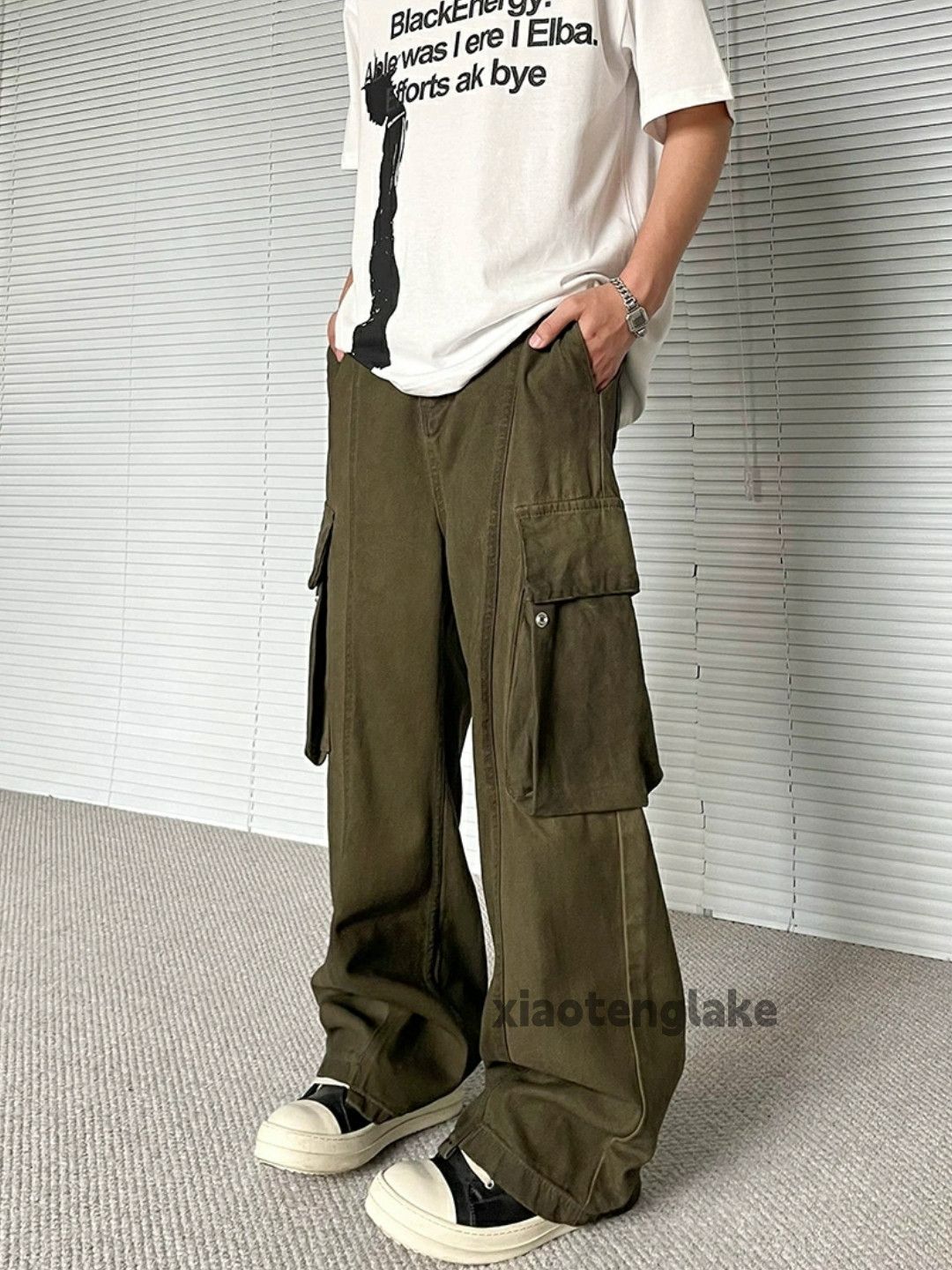 Designer × Japanese Brand × Vintage utility military outdoor patchwork baggy cargo pants Size US 32 / EU 48 - 5 Thumbnail