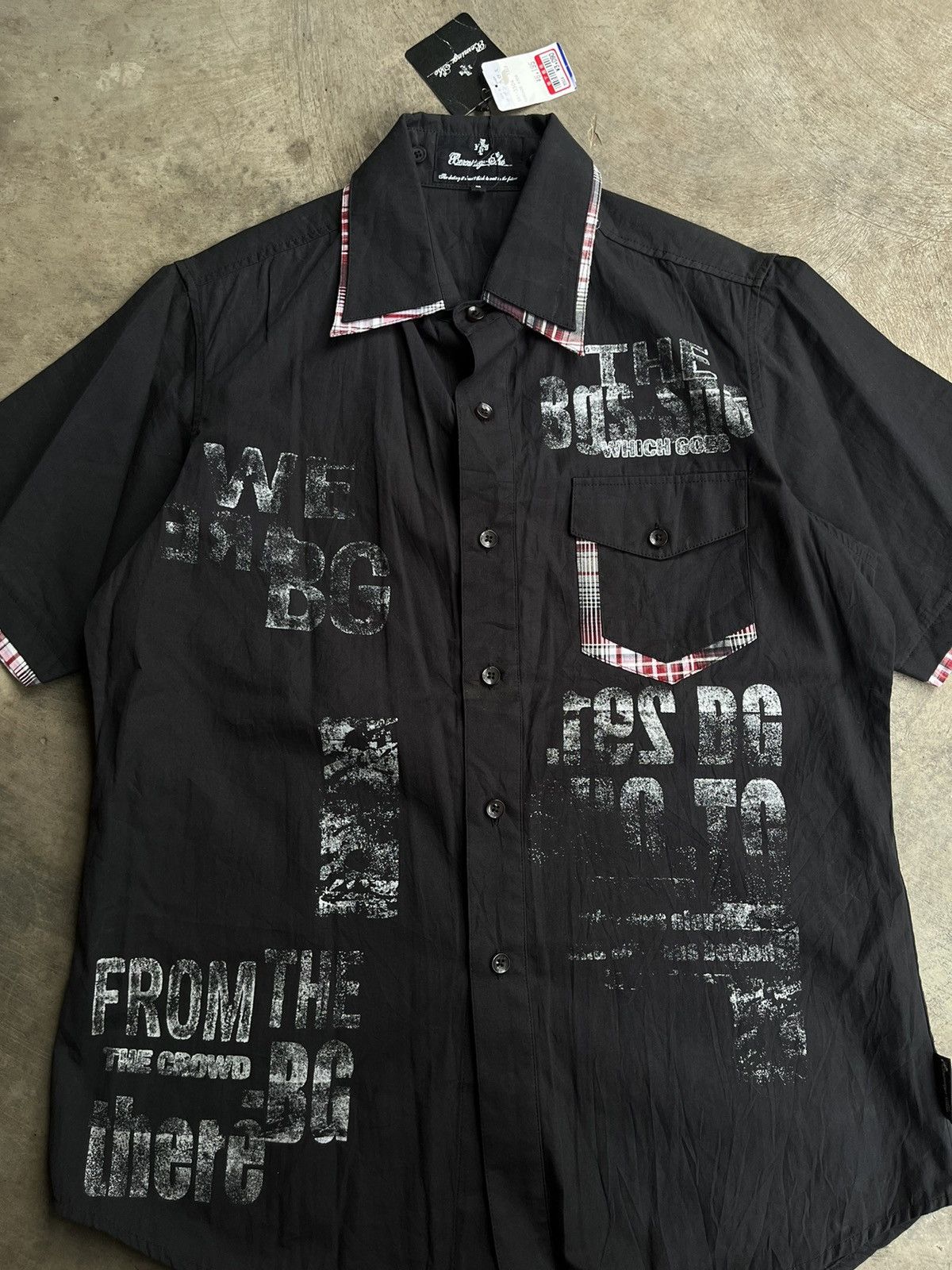 Beauty Beast × KMRii × Yasuyuki Ishii 2000s BERNINGS SHO NOS SHIRTS POEM JAPANESE PUNK GOTHIC Size US M / EU 48-50 / 2 - 3 Thumbnail