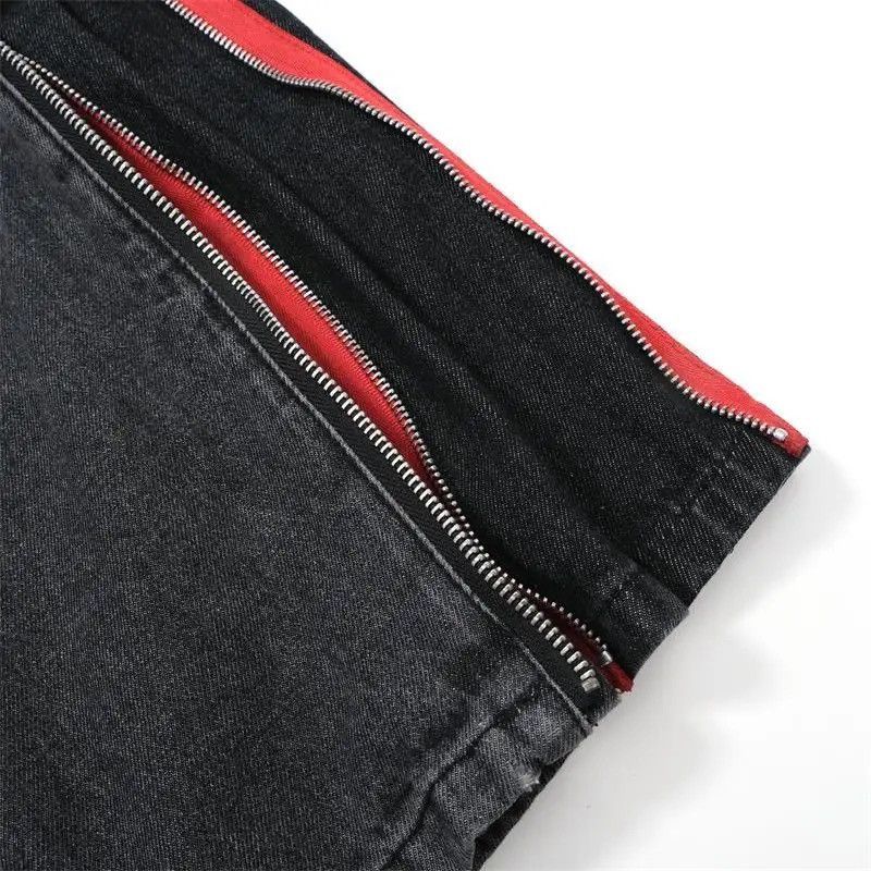 Designer × Japanese Brand Streetwear Fashion Side Zipper Oversized Jeans Pants Size US 31 - 7 Thumbnail
