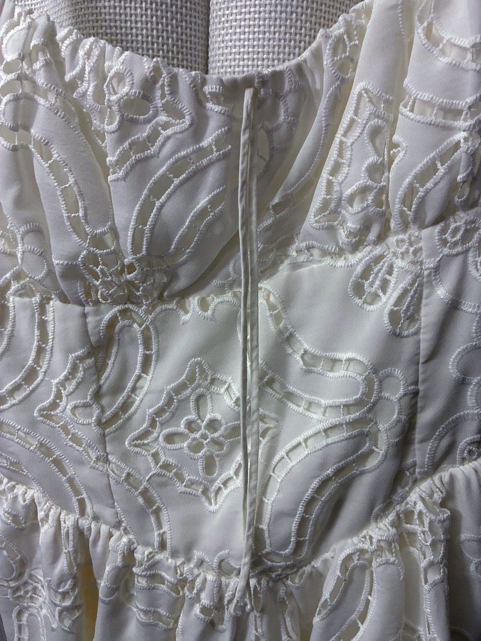 Reformation Reformation White Lace Convertible Halter Mini Dress Size 8 Size M / US 6-8 / IT 42-44 - 10 Thumbnail