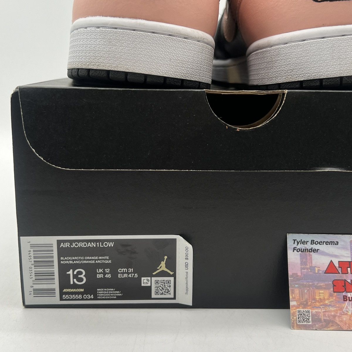 Nike Air Jordan 1 low crimson tint Size US 13 / EU 46 - 6 Thumbnail
