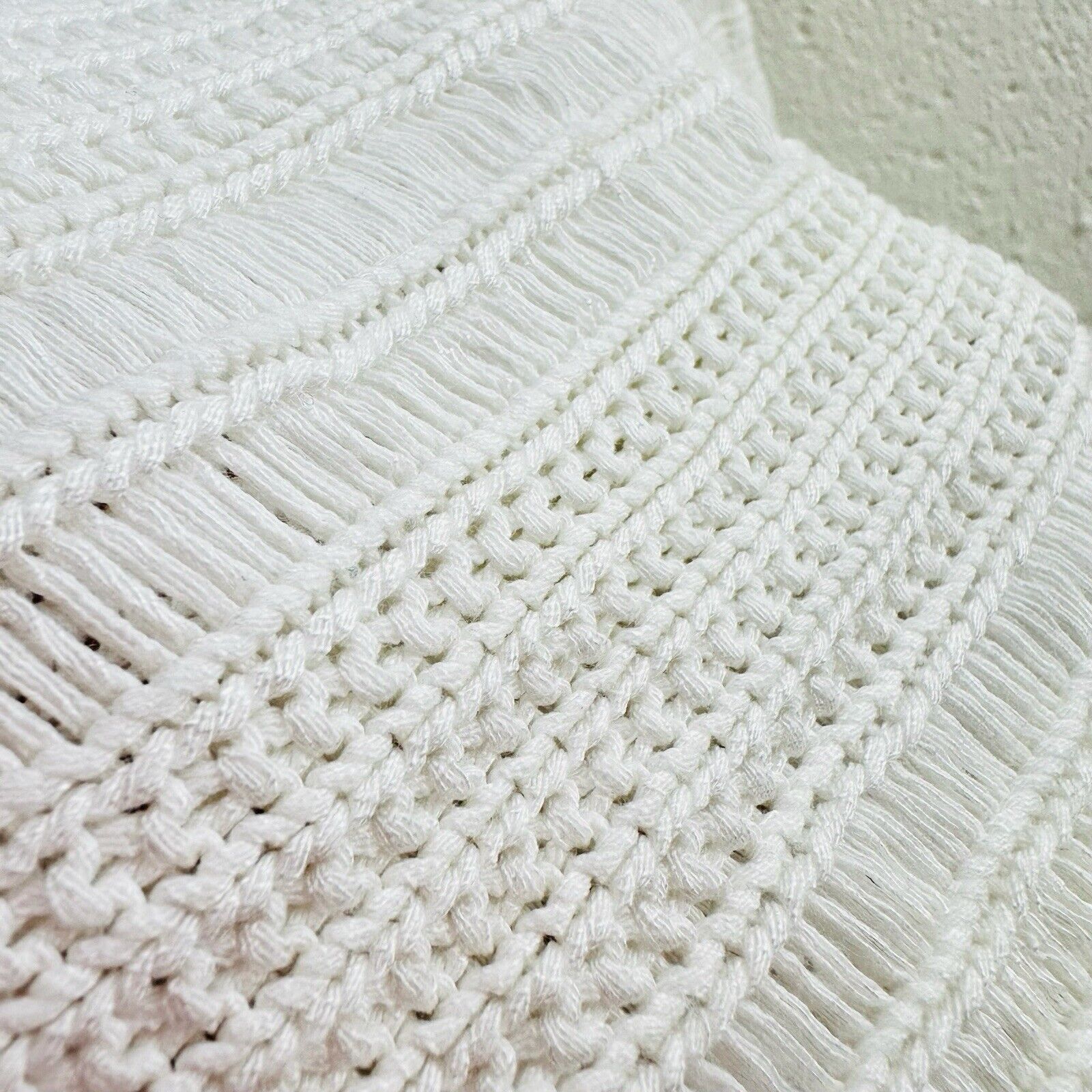 House of Harlow House Of Harlow 1960 White Knit Crochet Midi Skirt Sz XL Size 42" / US 20 - 5 Thumbnail