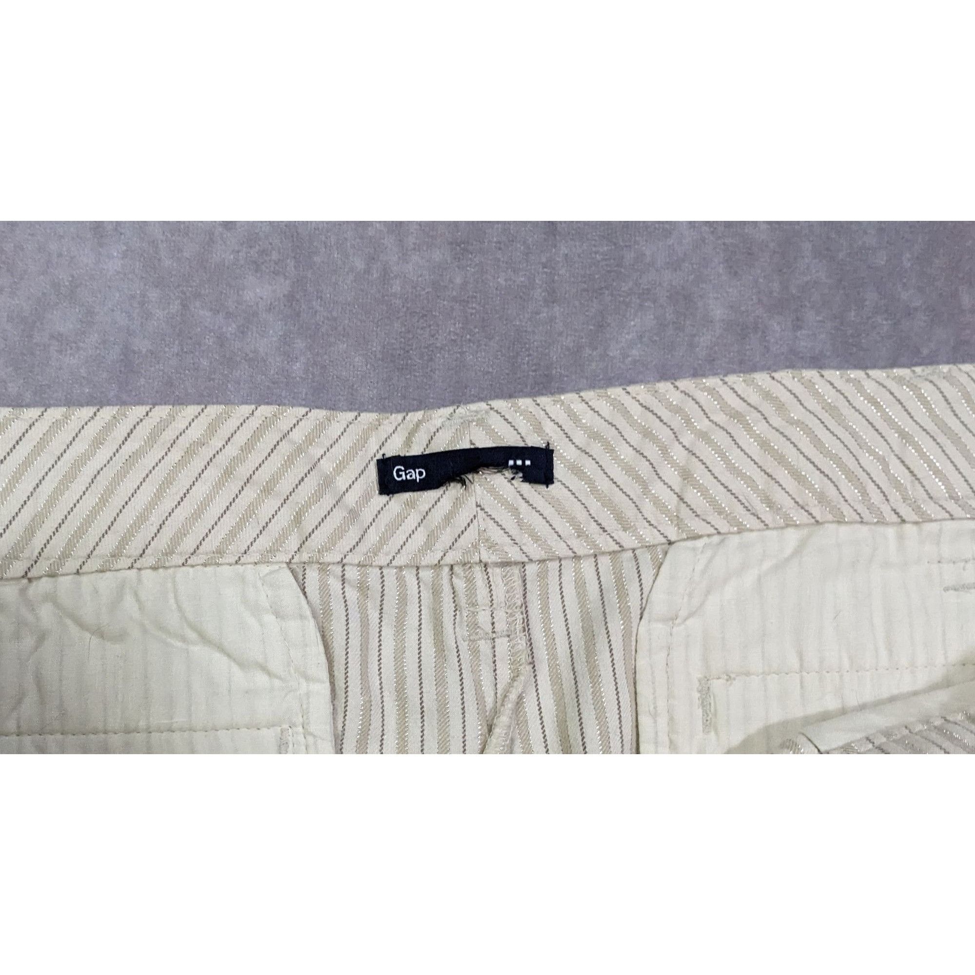 Gap Preppy Summer Cream Pinstripe Shorts by Gap Size 42" / US 20 - 6 Thumbnail
