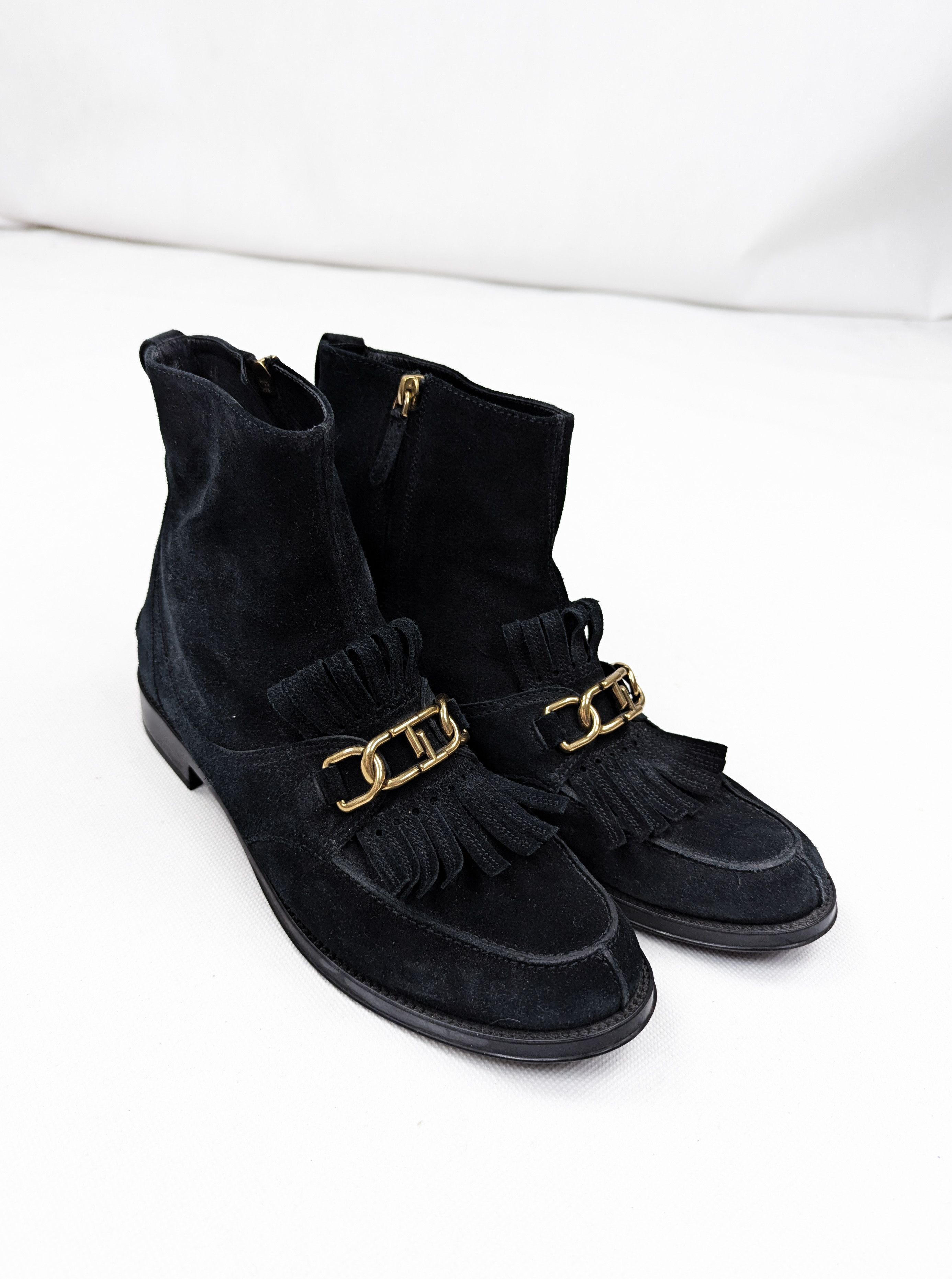 Tod's Tod's frangia leather suede boots 40 Size US 10 / IT 40 - 1 Thumbnail