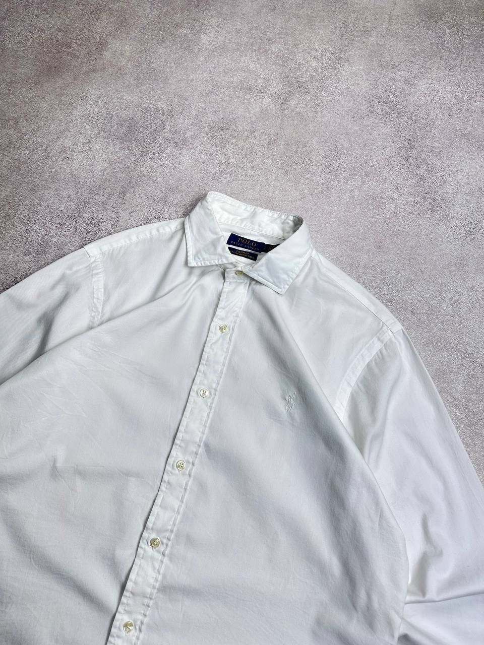 Polo Ralph Lauren Vintage Polo Ralph Lauren White Shirt Y2K L Size US L / EU 52-54 / 3 - 2 Thumbnail