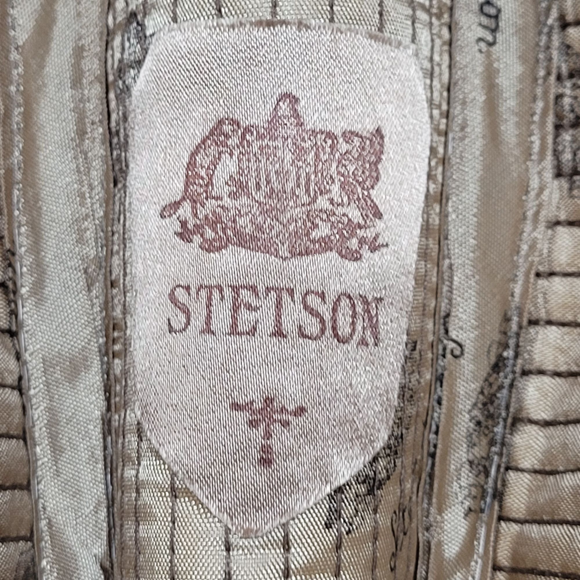 Stetson Vtg Stetson Plaid Tweed Wool Plaid Fedora Hat Sz 7 3/8 Beige Size ONE SIZE - 2 Thumbnail