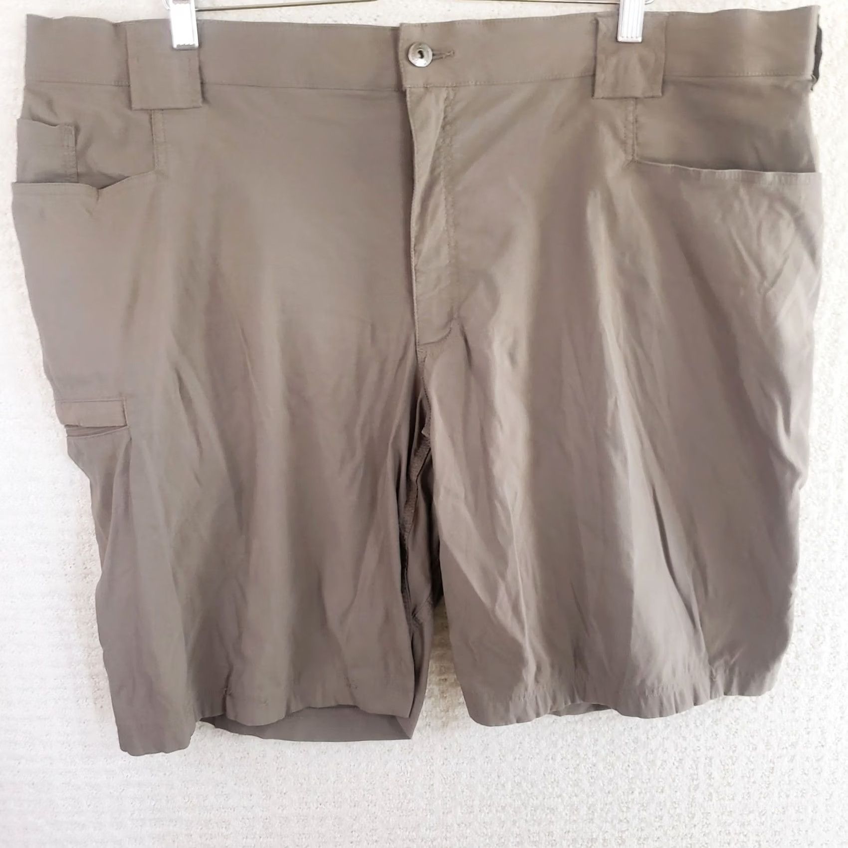 Vintage Duluth Trading Cargo Shorts Mens 46 Flex Dry On The Fly Taupe 9" Size US 30 / EU 46 - 2 Thumbnail