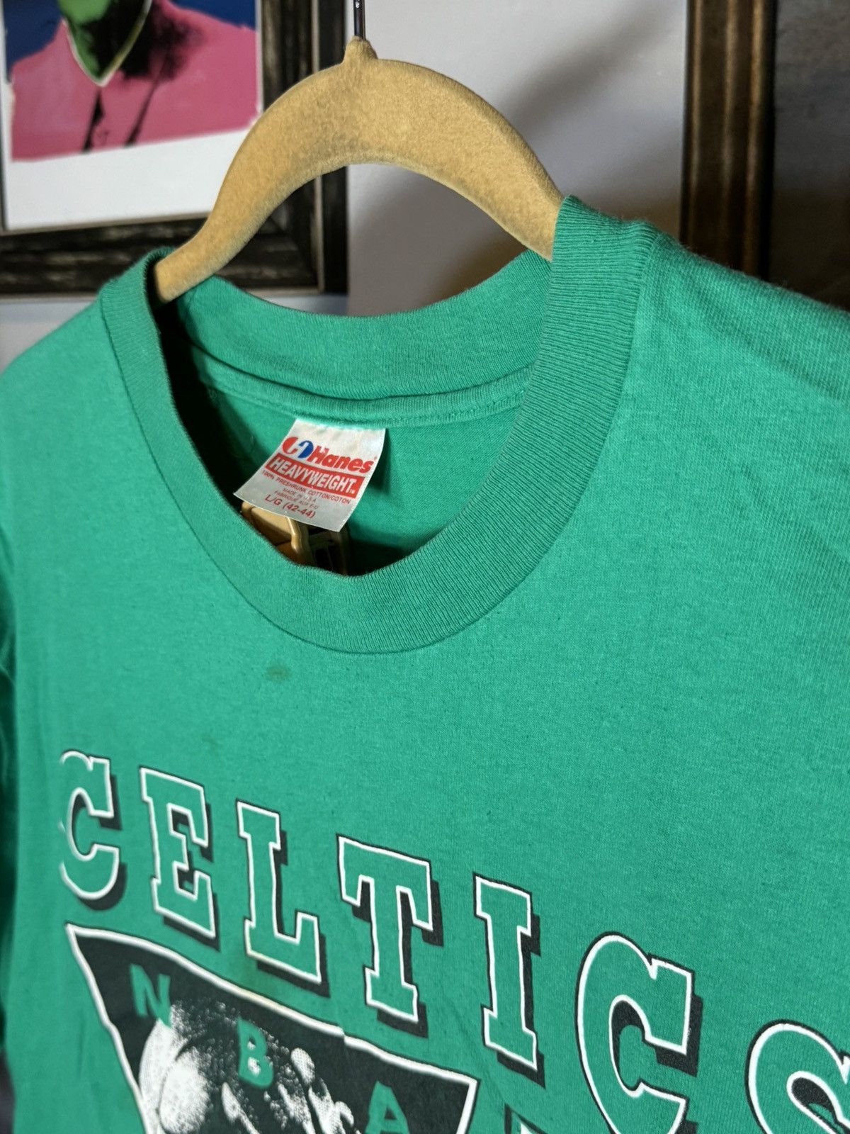 Hanes × Vintage Vintage Boston Celtics Shirt Size US L / EU 52-54 / 3 - 3 Thumbnail