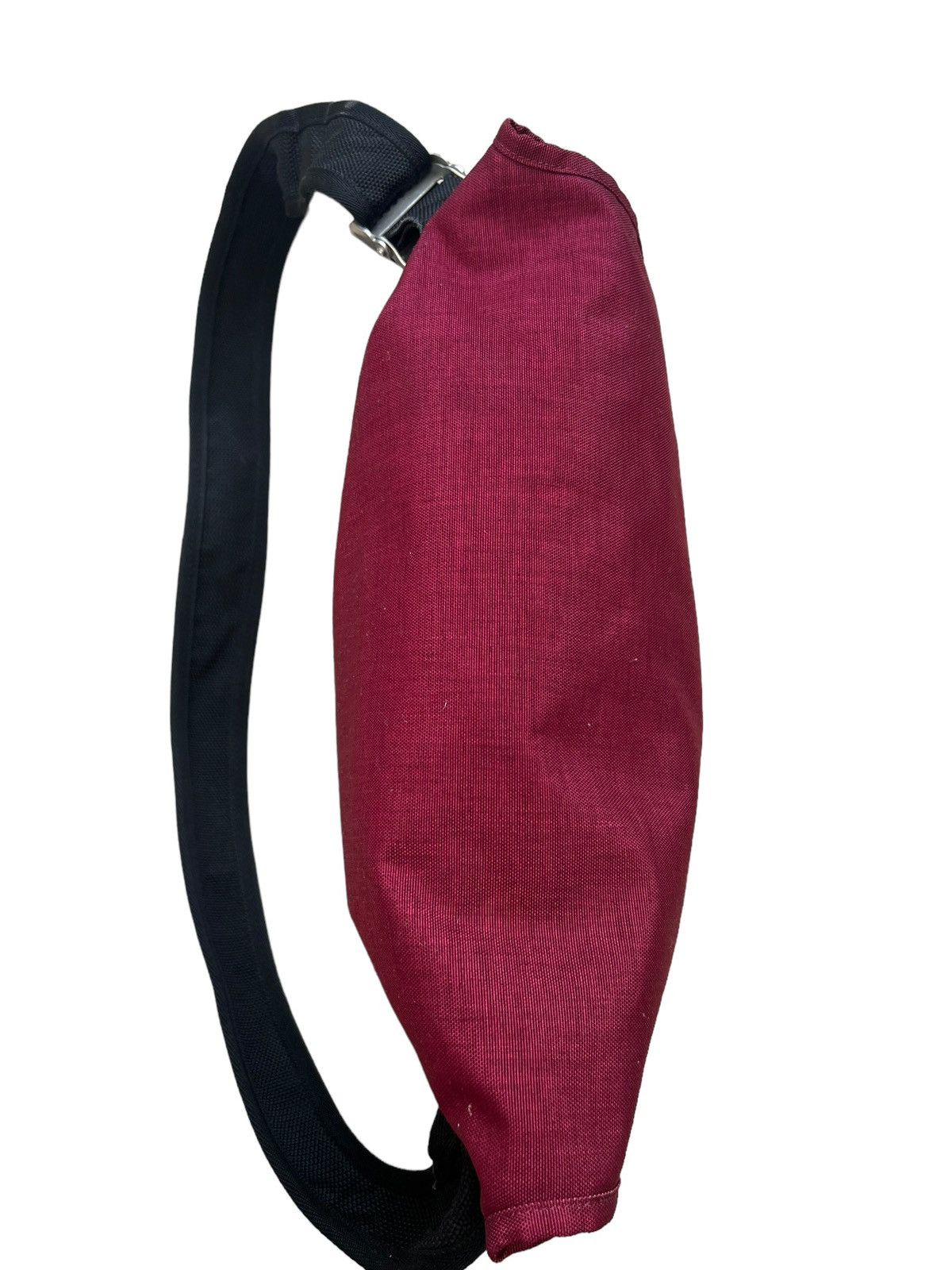 Vintage Anonym Japan Hand Made Nylon Leather Maroon Messenger Bag Size ONE SIZE - 12 Thumbnail